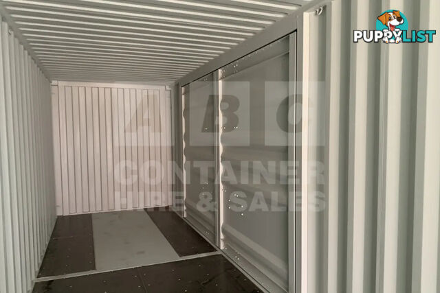 40' HIGH CUBE PARTIAL SIDE OPENING SHIPPING CONTAINER (2 SETS OF SIDE OPENING DOORS)