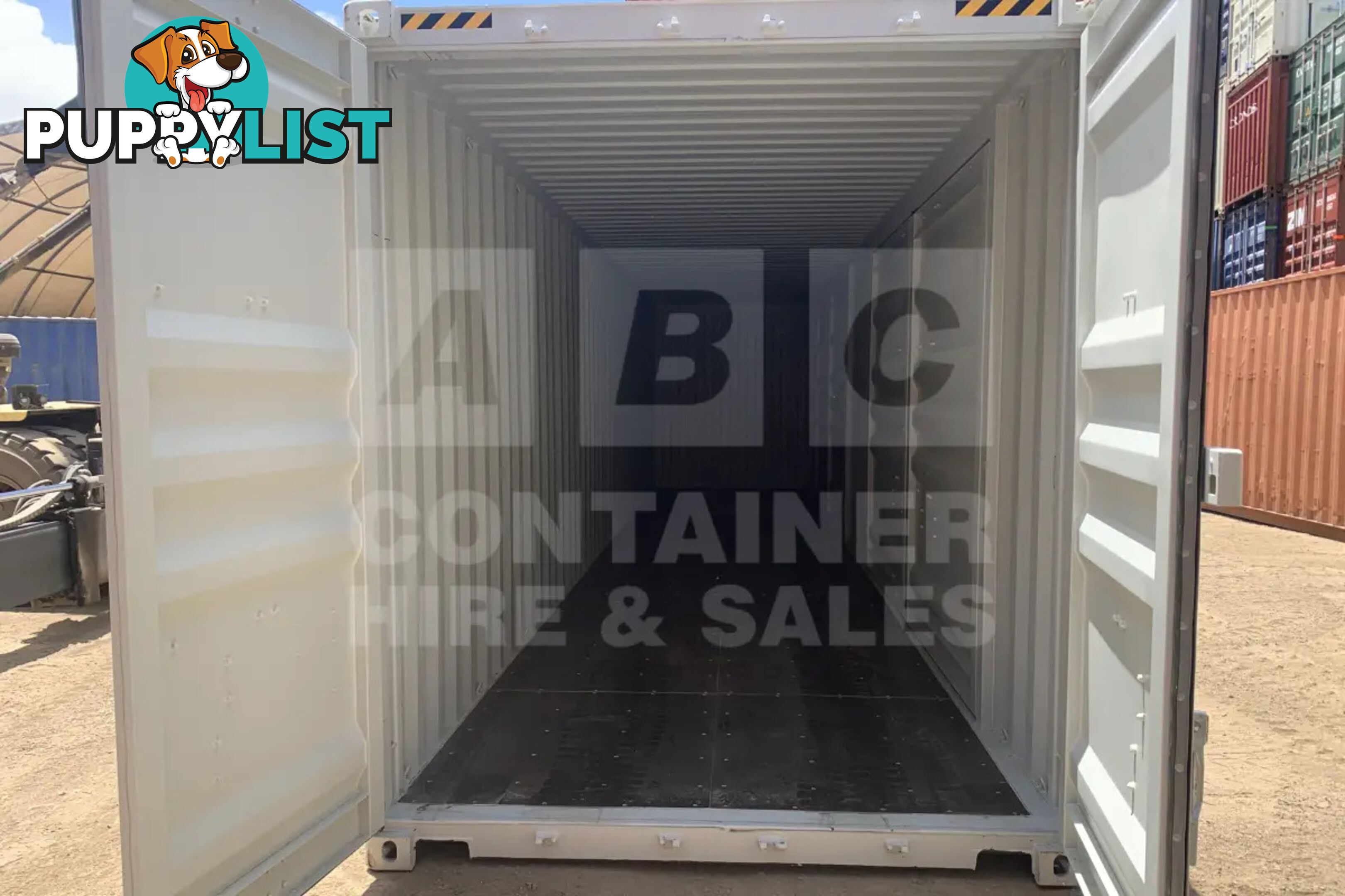 40' HIGH CUBE PARTIAL SIDE OPENING SHIPPING CONTAINER (2 SETS OF SIDE OPENING DOORS)