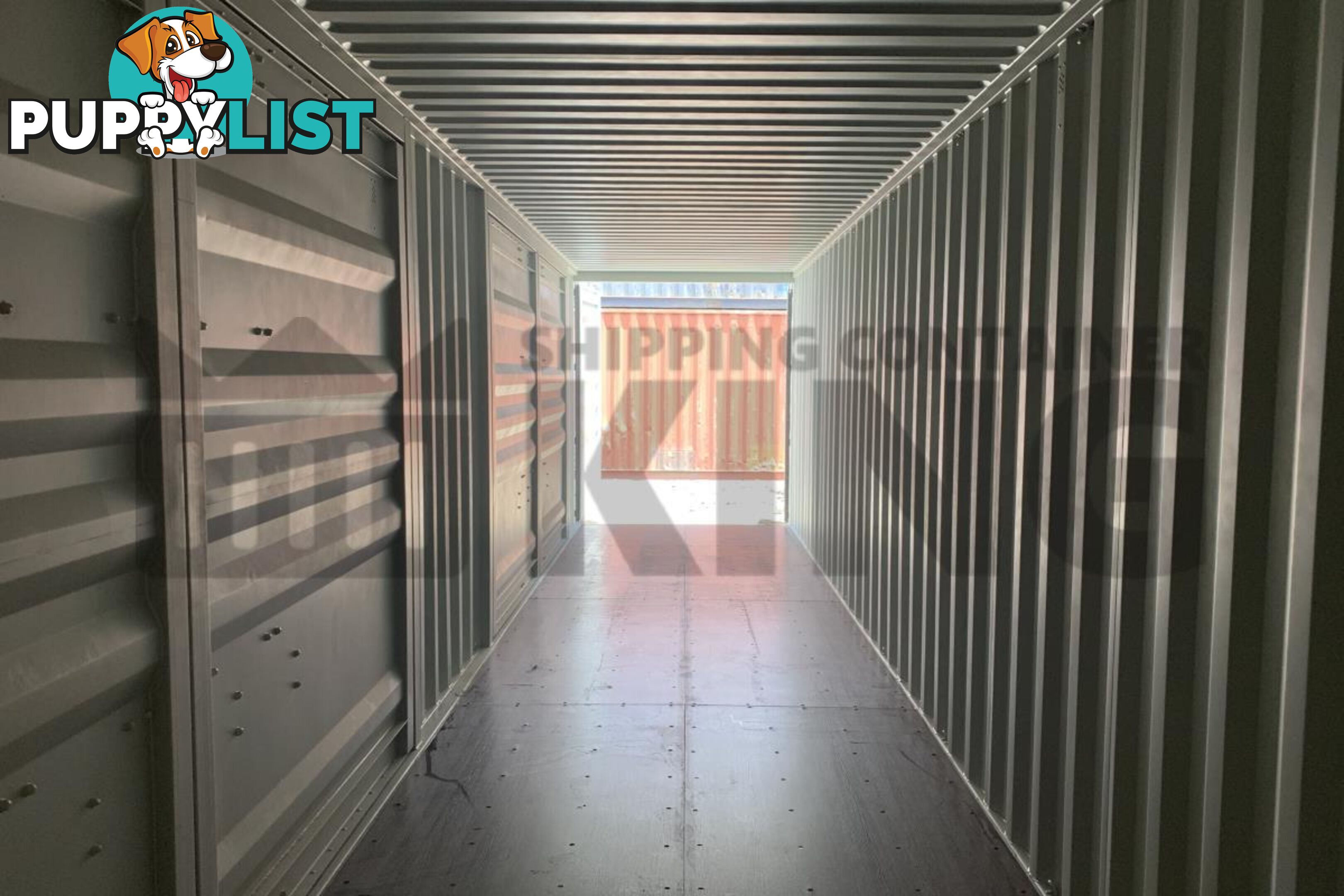 40' HIGH CUBE PARTIAL SIDE OPENING SHIPPING CONTAINER (2 SETS OF SIDE OPENING DOORS)