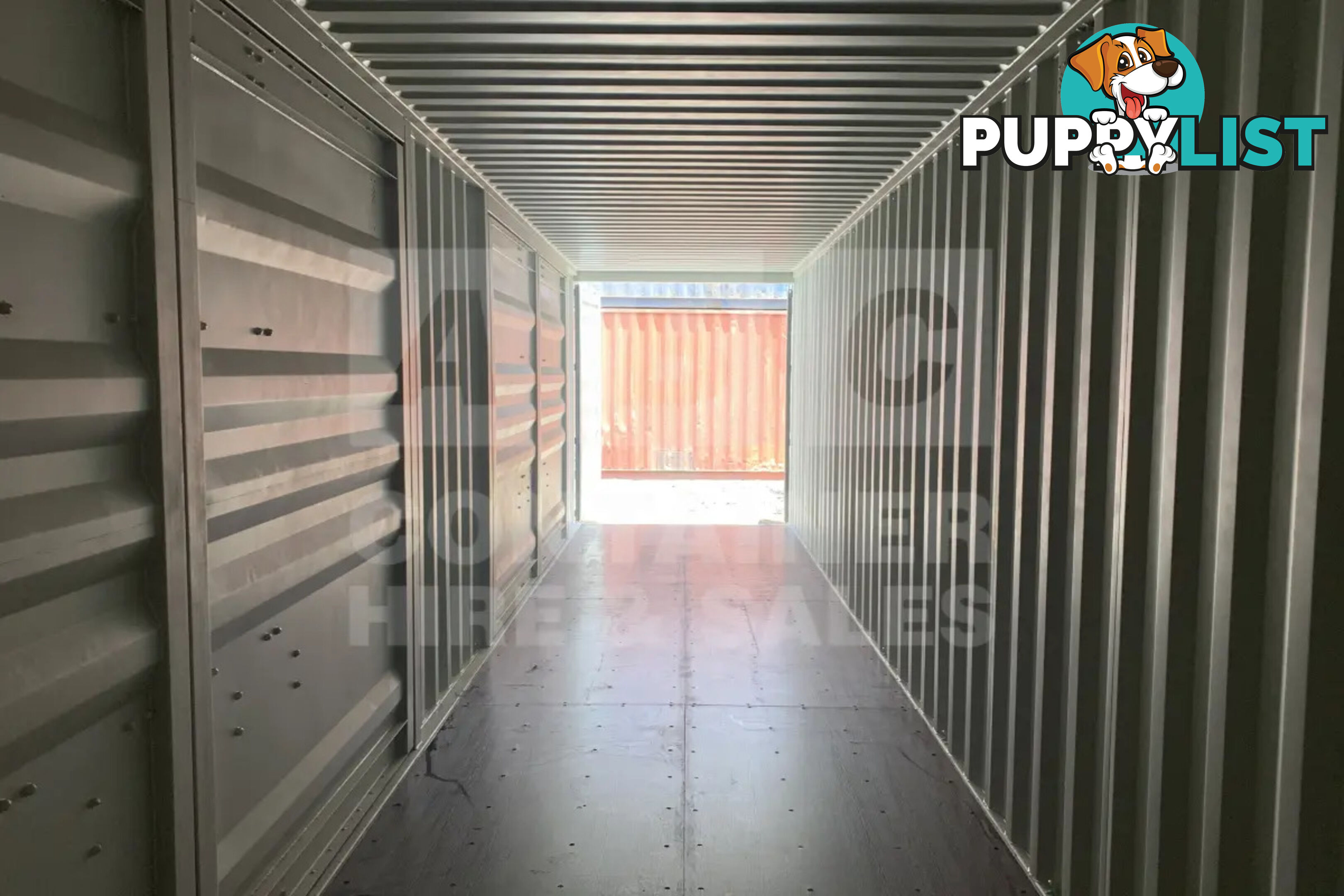 40' HIGH CUBE PARTIAL SIDE OPENING SHIPPING CONTAINER (2 SETS OF SIDE OPENING DOORS)