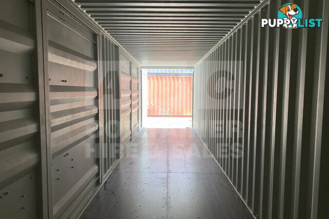 40' HIGH CUBE PARTIAL SIDE OPENING SHIPPING CONTAINER (2 SETS OF SIDE OPENING DOORS)