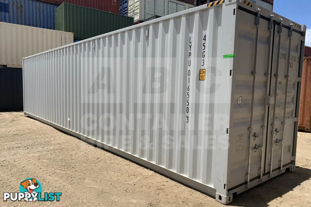 40' HIGH CUBE PARTIAL SIDE OPENING SHIPPING CONTAINER (2 SETS OF SIDE OPENING DOORS)