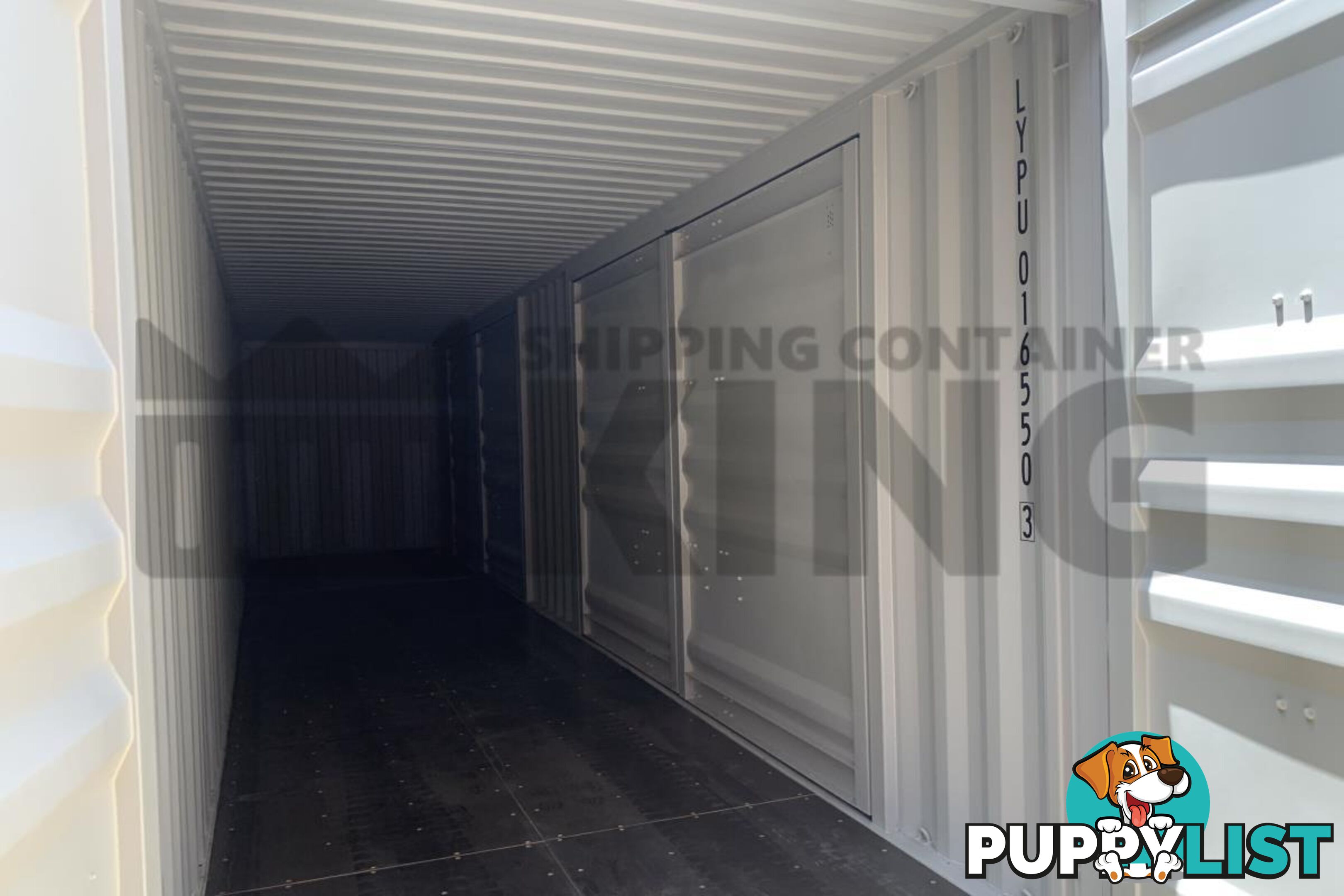 40' HIGH CUBE PARTIAL SIDE OPENING SHIPPING CONTAINER (2 SETS OF SIDE OPENING DOORS)
