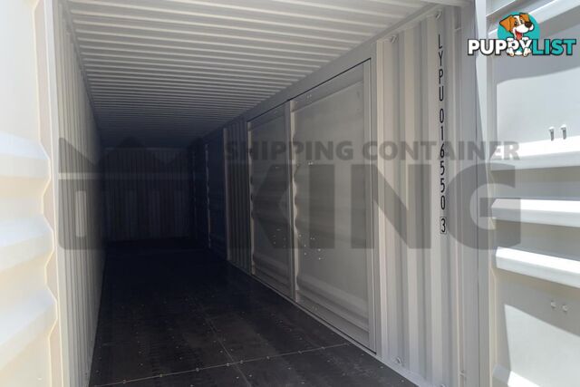 40' HIGH CUBE PARTIAL SIDE OPENING SHIPPING CONTAINER (2 SETS OF SIDE OPENING DOORS)