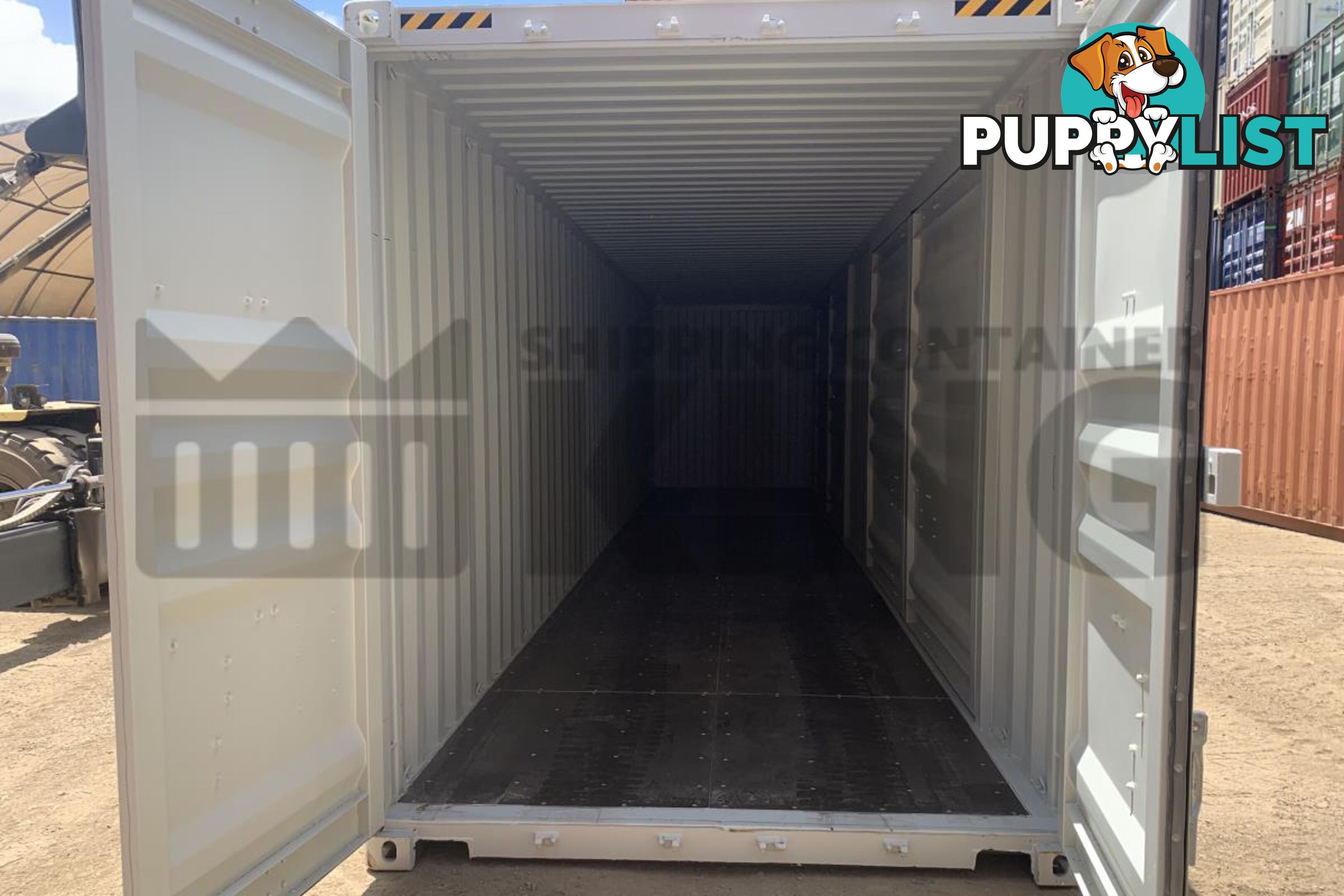 40' HIGH CUBE PARTIAL SIDE OPENING SHIPPING CONTAINER (2 SETS OF SIDE OPENING DOORS)