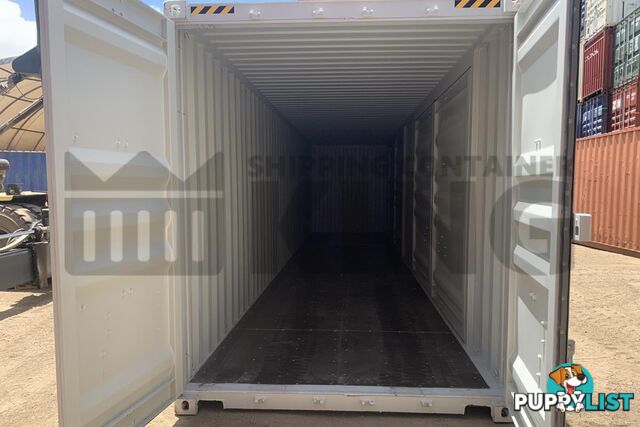 40' HIGH CUBE PARTIAL SIDE OPENING SHIPPING CONTAINER (2 SETS OF SIDE OPENING DOORS)