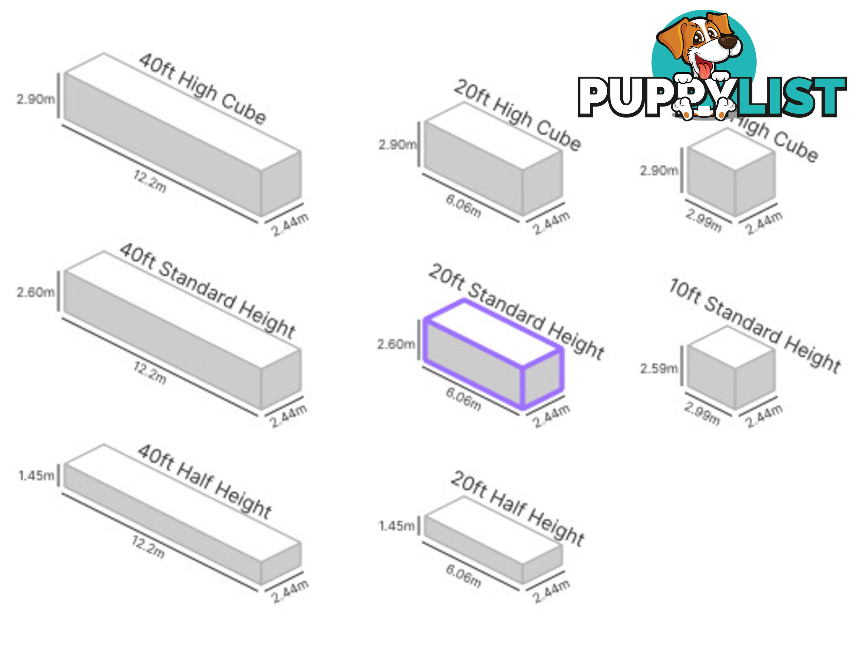 20' STANDARD HEIGHT SHIPPING CONTAINER