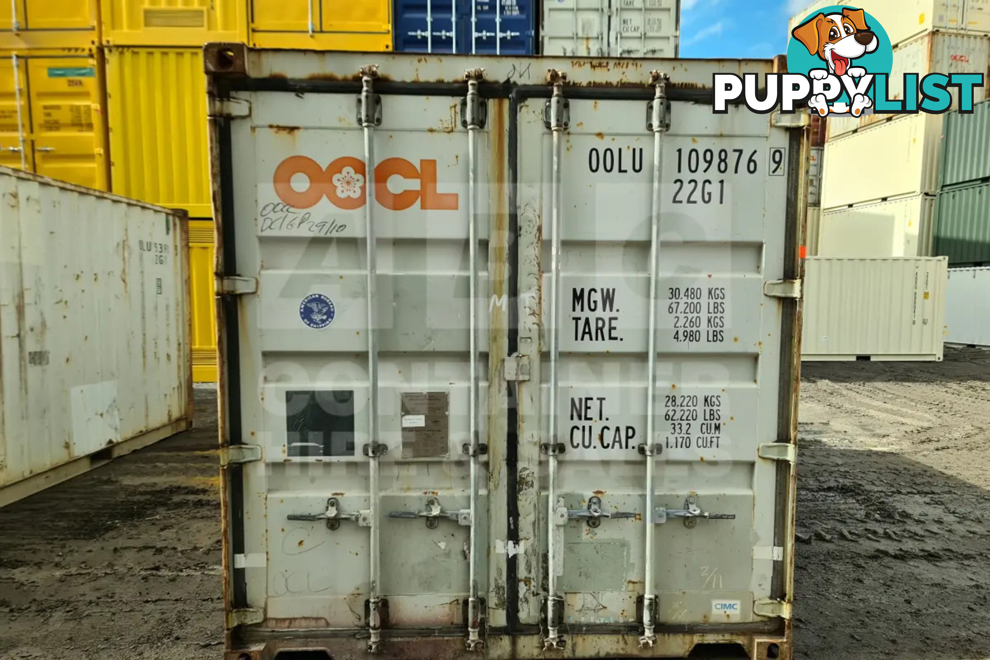 20' STANDARD HEIGHT SHIPPING CONTAINER