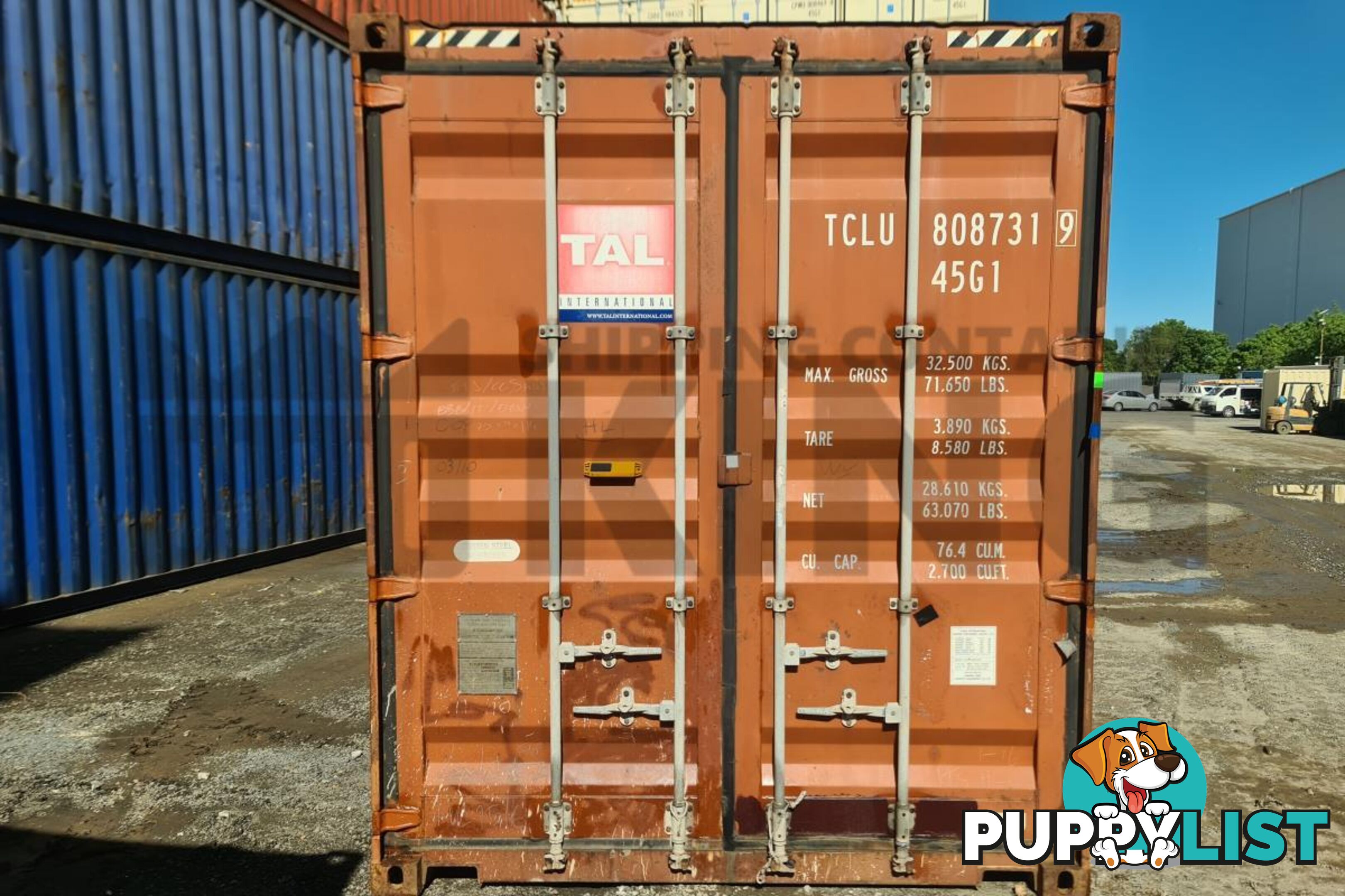 40' HIGH CUBE SHIPPING CONTAINER