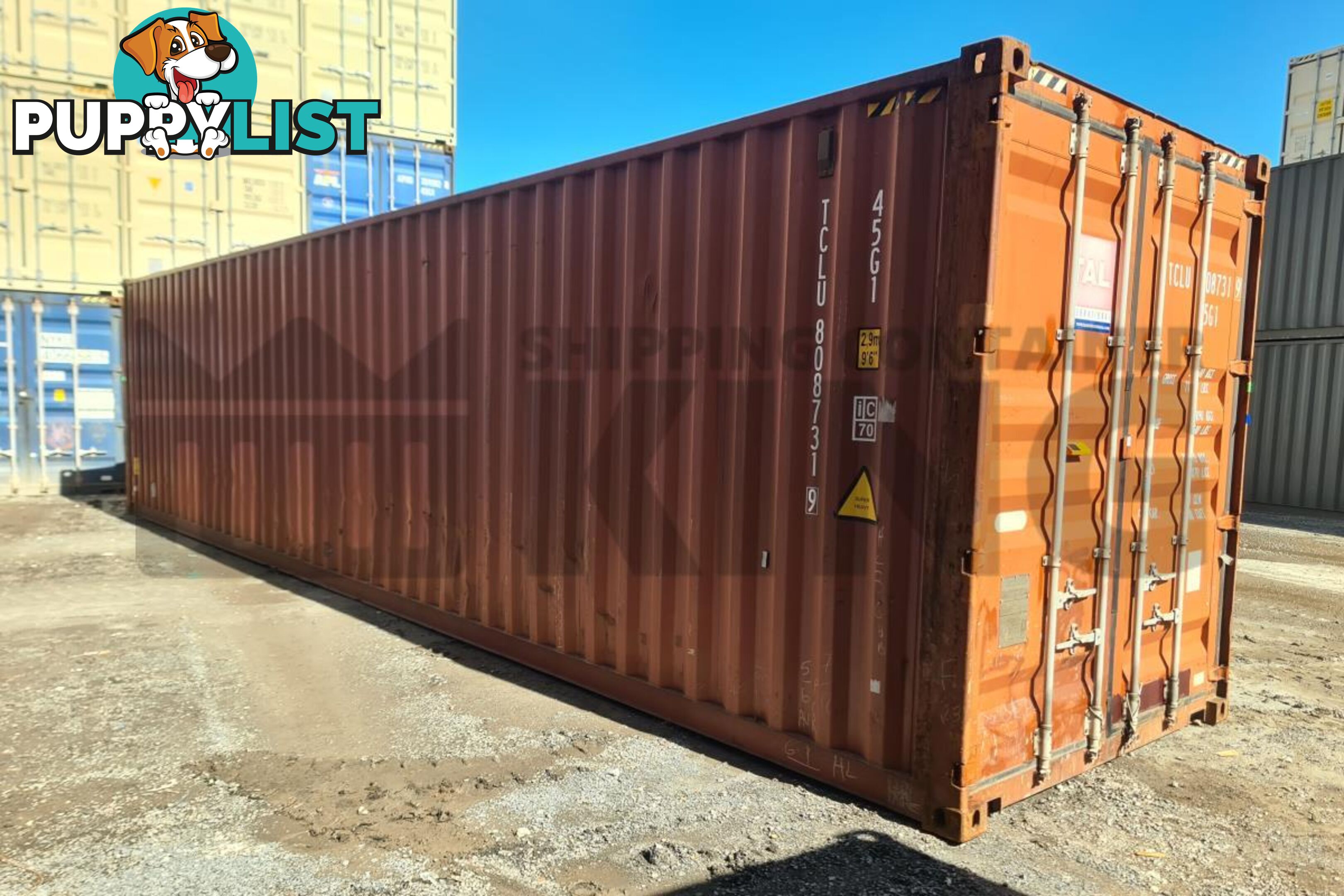 40' HIGH CUBE SHIPPING CONTAINER