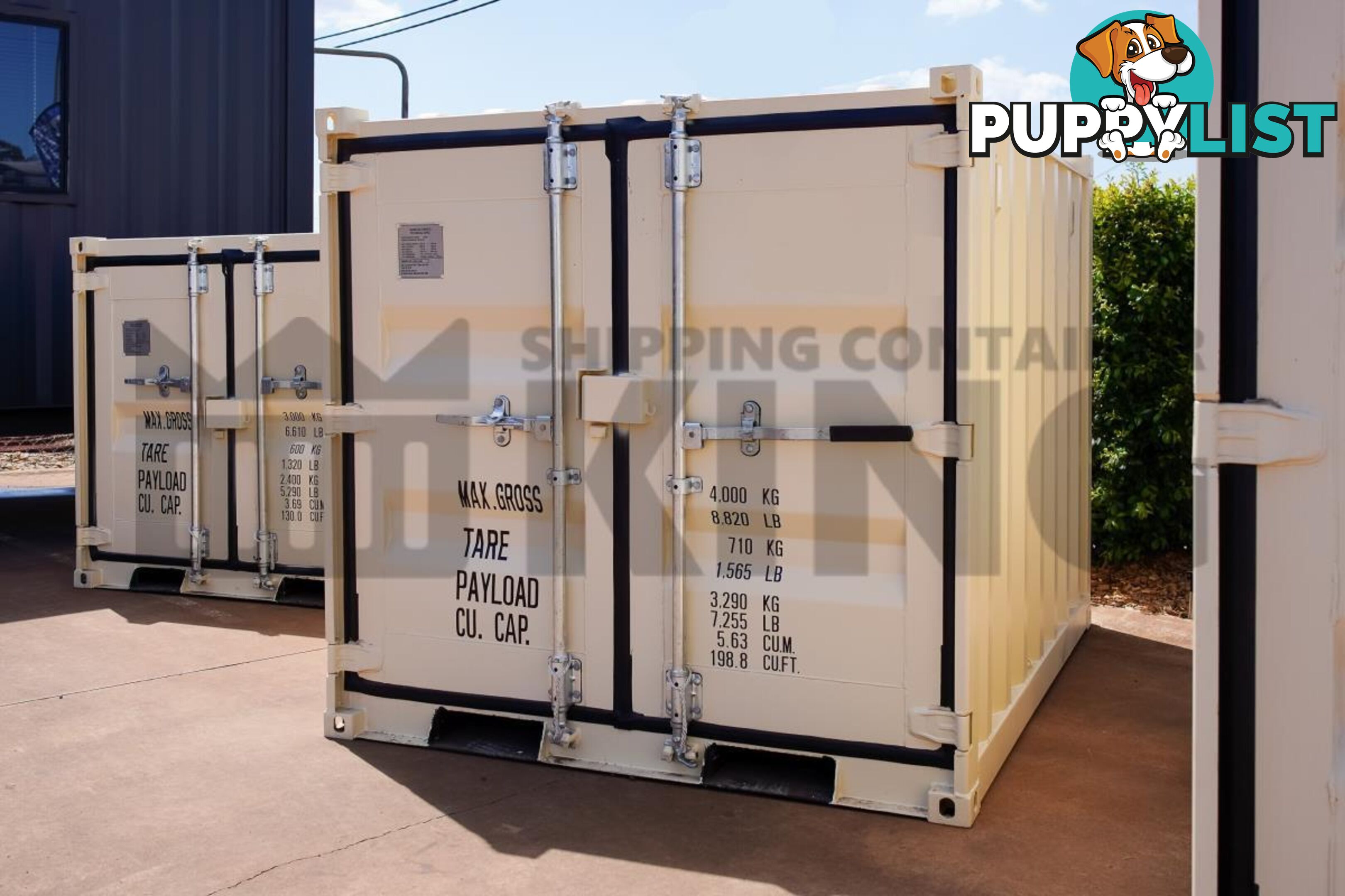7' MINI CUBE SHIPPING CONTAINER