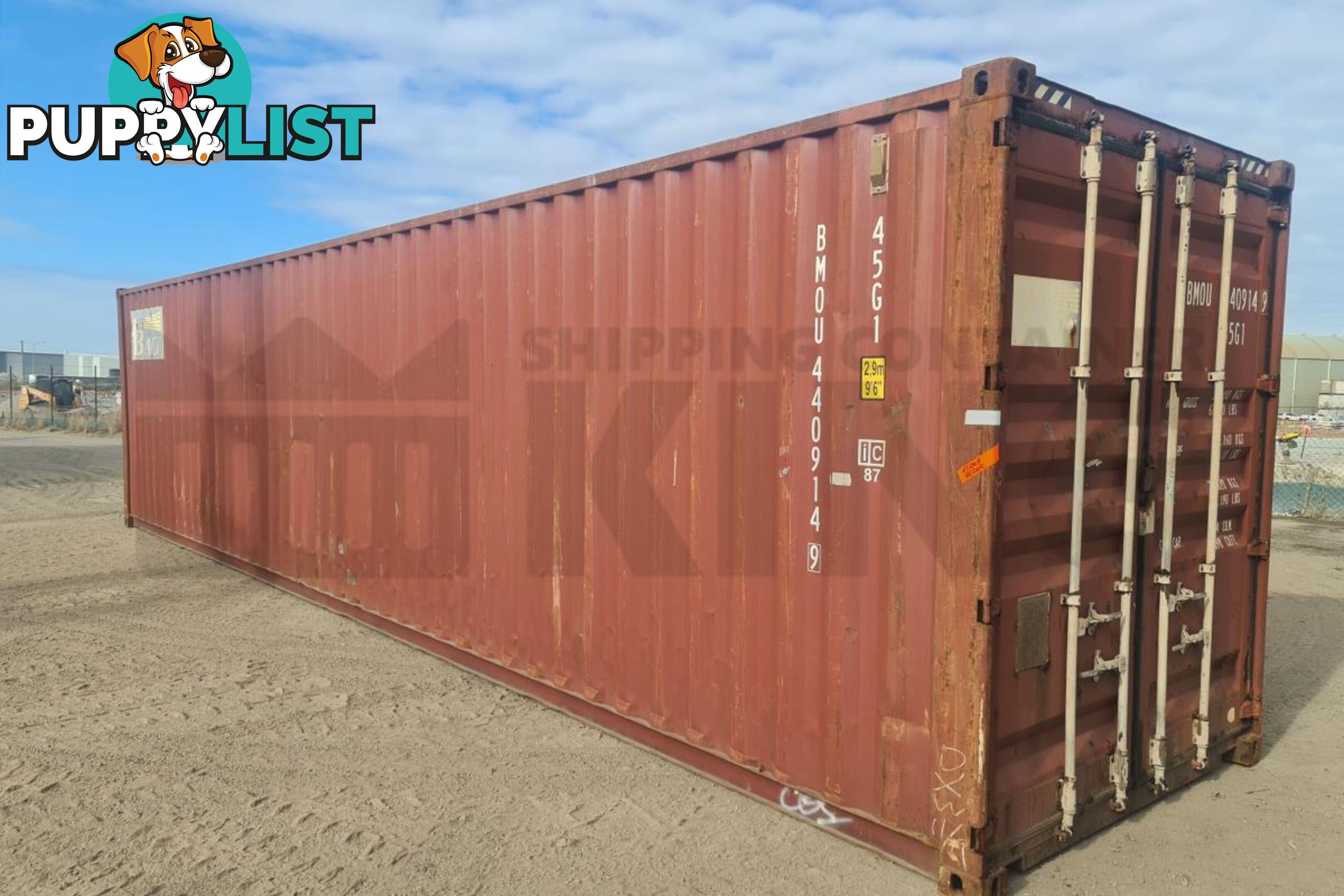 40' HIGH CUBE SHIPPING CONTAINER - in MacKay