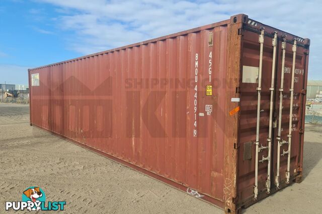 40' HIGH CUBE SHIPPING CONTAINER - in MacKay