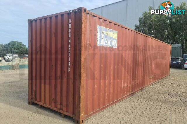 40' HIGH CUBE SHIPPING CONTAINER - in MacKay