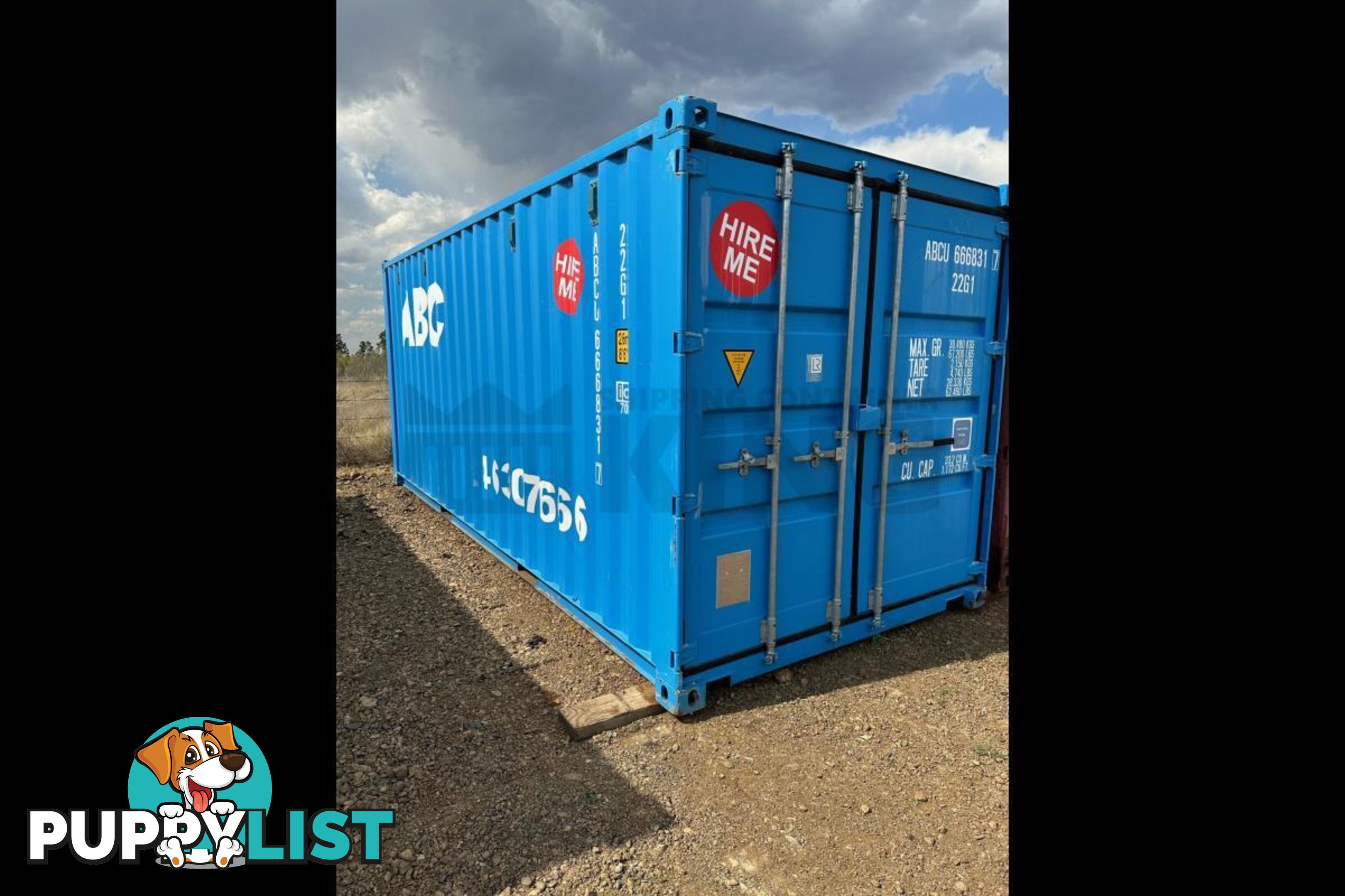 20' STANDARD HEIGHT SHIPPING CONTAINER