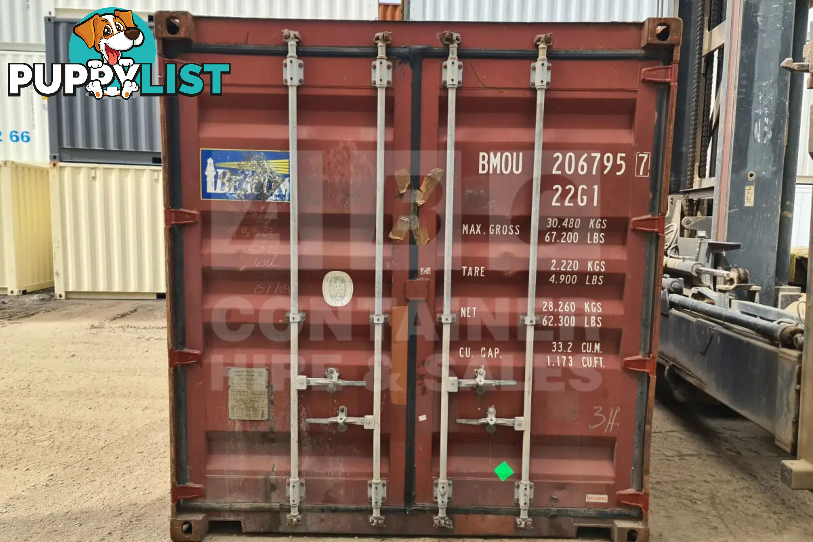 20' STANDARD HEIGHT SHIPPING CONTAINER