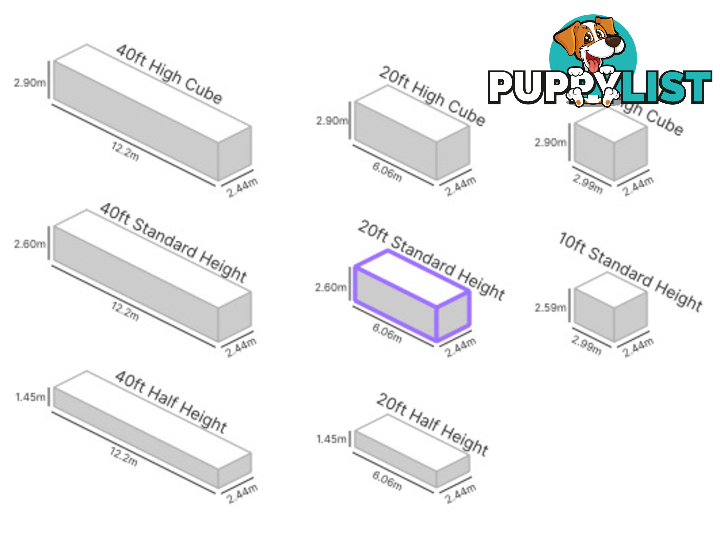 20' STANDARD HEIGHT SHIPPING CONTAINER