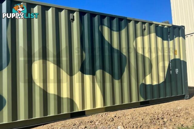 20' STANDARD HEIGHT SHIPPING CONTAINER (CAMOUFLAGE) - in Rockhampton