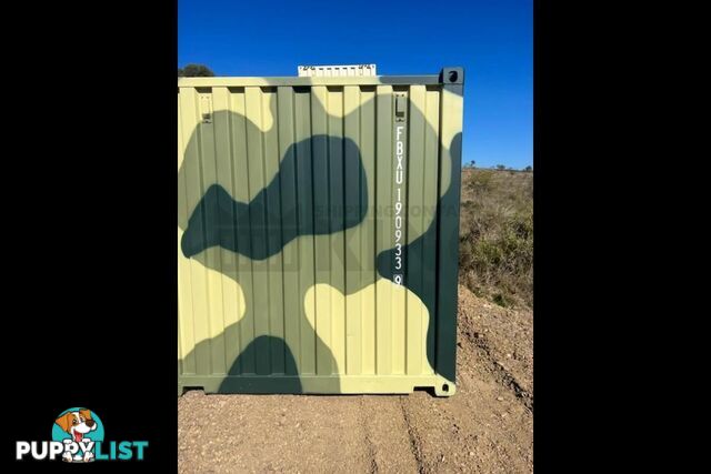 20' STANDARD HEIGHT SHIPPING CONTAINER (CAMOUFLAGE) - in Rockhampton