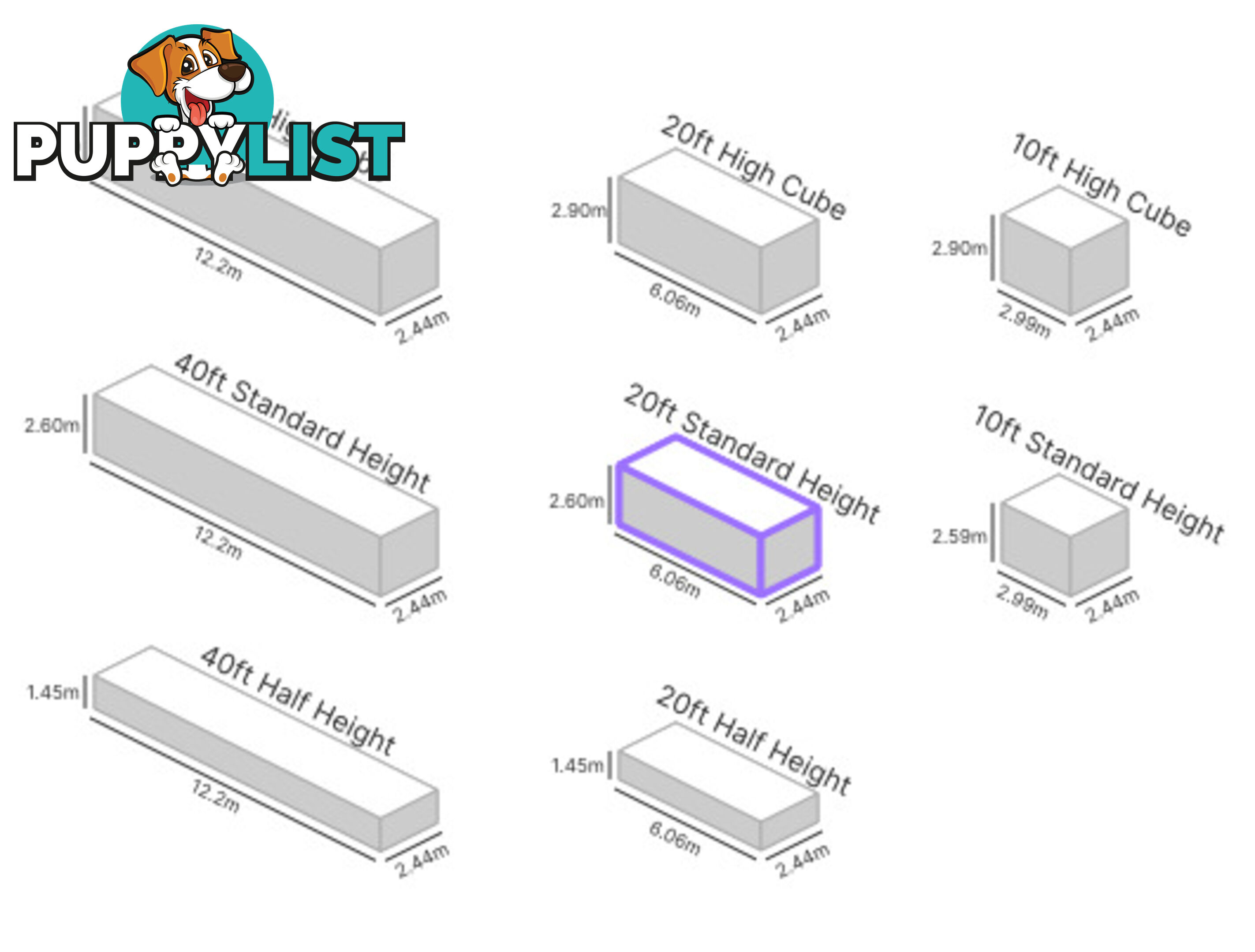 20' STANDARD HEIGHT SHIPPING CONTAINER