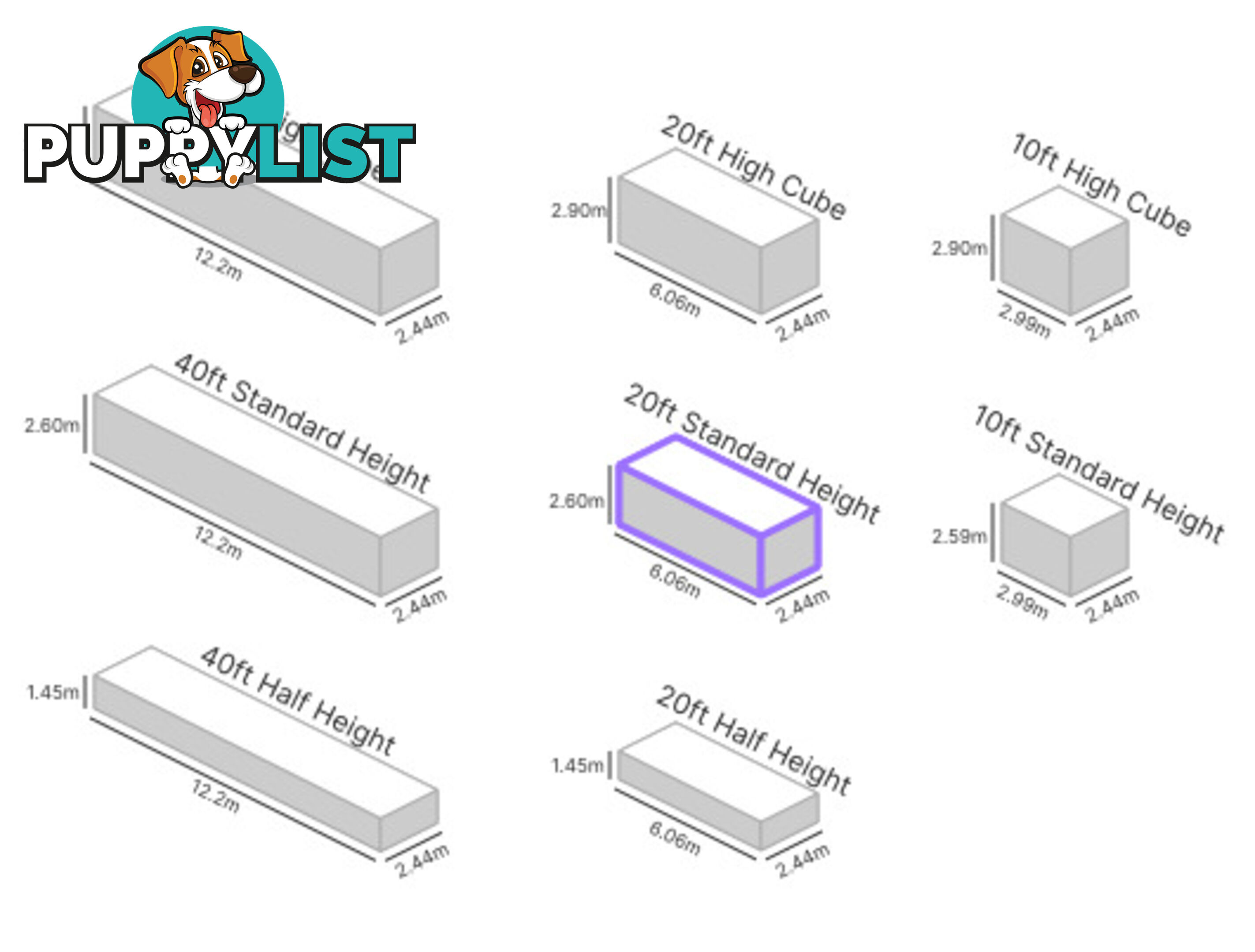20' STANDARD HEIGHT SHIPPING CONTAINER