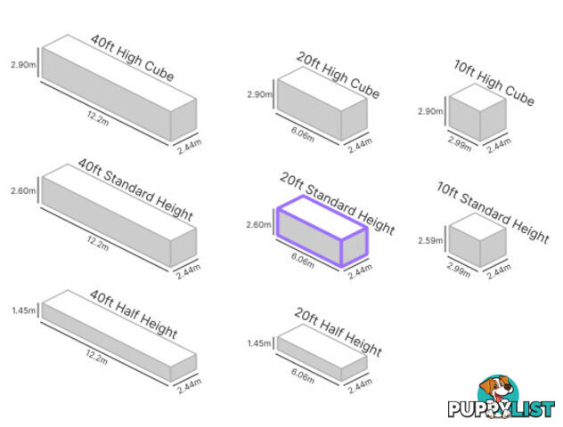 20' STANDARD HEIGHT SHIPPING CONTAINER