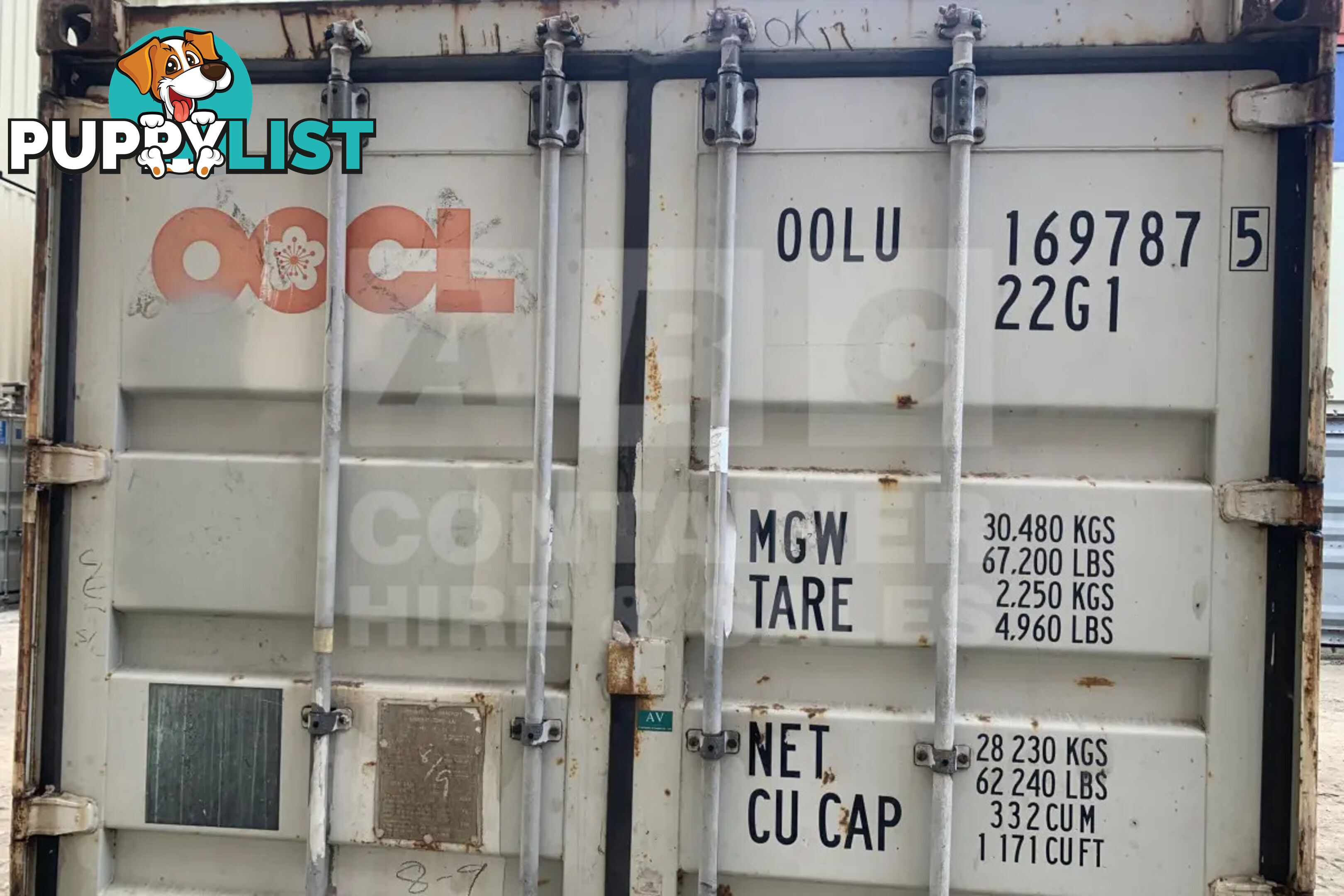 20' STANDARD HEIGHT SHIPPING CONTAINER
