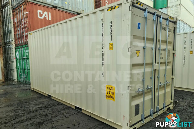 20' HIGH CUBE SHIPPING CONTAINER (WITH TIE RAILS)