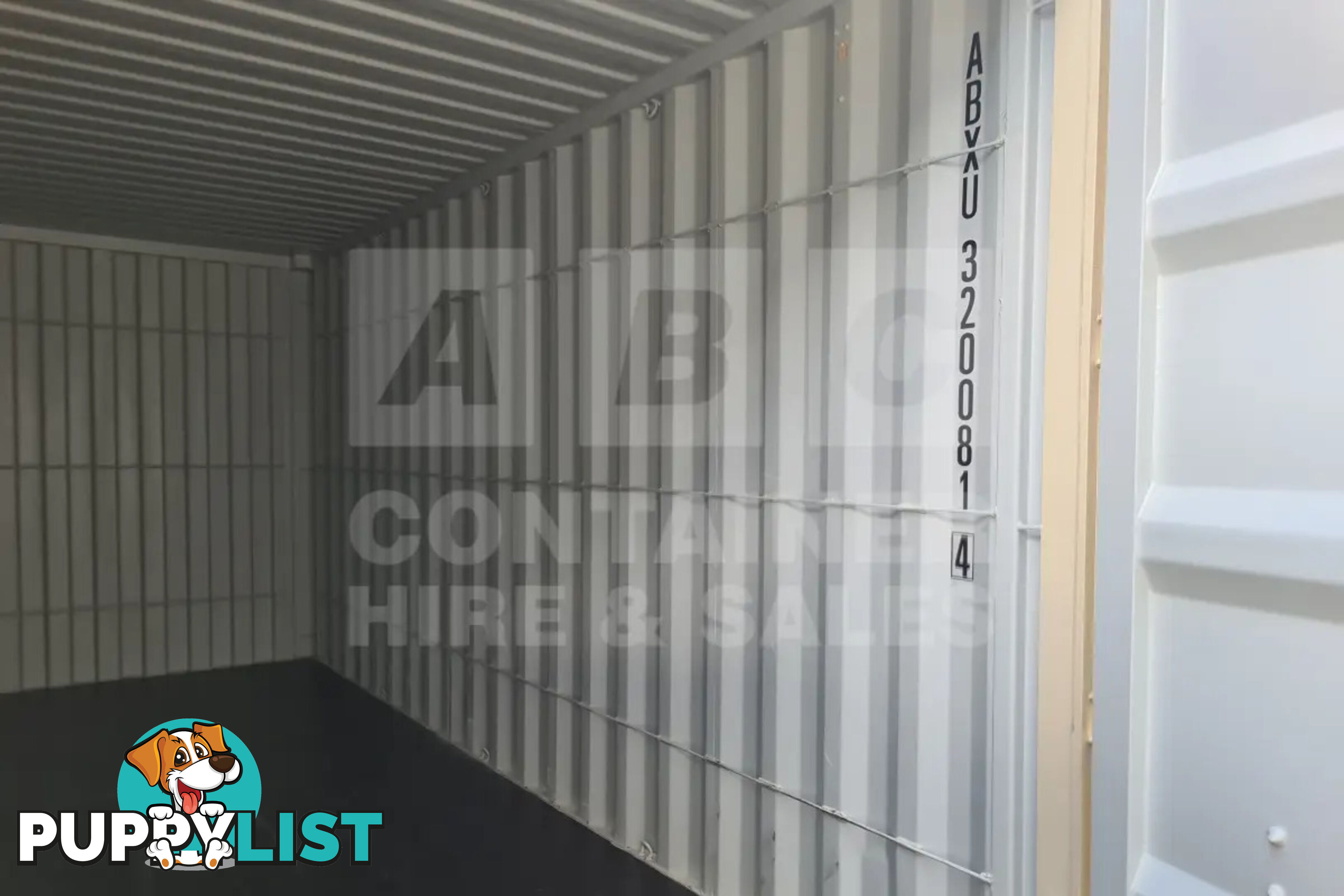 20' HIGH CUBE SHIPPING CONTAINER (WITH TIE RAILS)