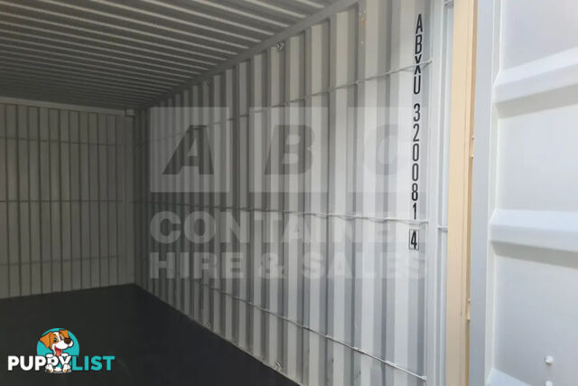 20' HIGH CUBE SHIPPING CONTAINER (WITH TIE RAILS)