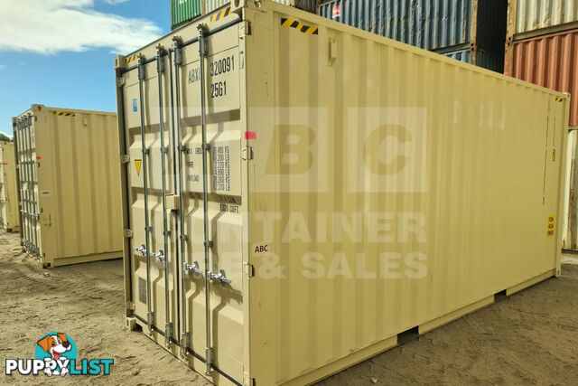 20' HIGH CUBE SHIPPING CONTAINER (WITH TIE RAILS)