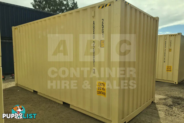 20' HIGH CUBE SHIPPING CONTAINER (WITH TIE RAILS)