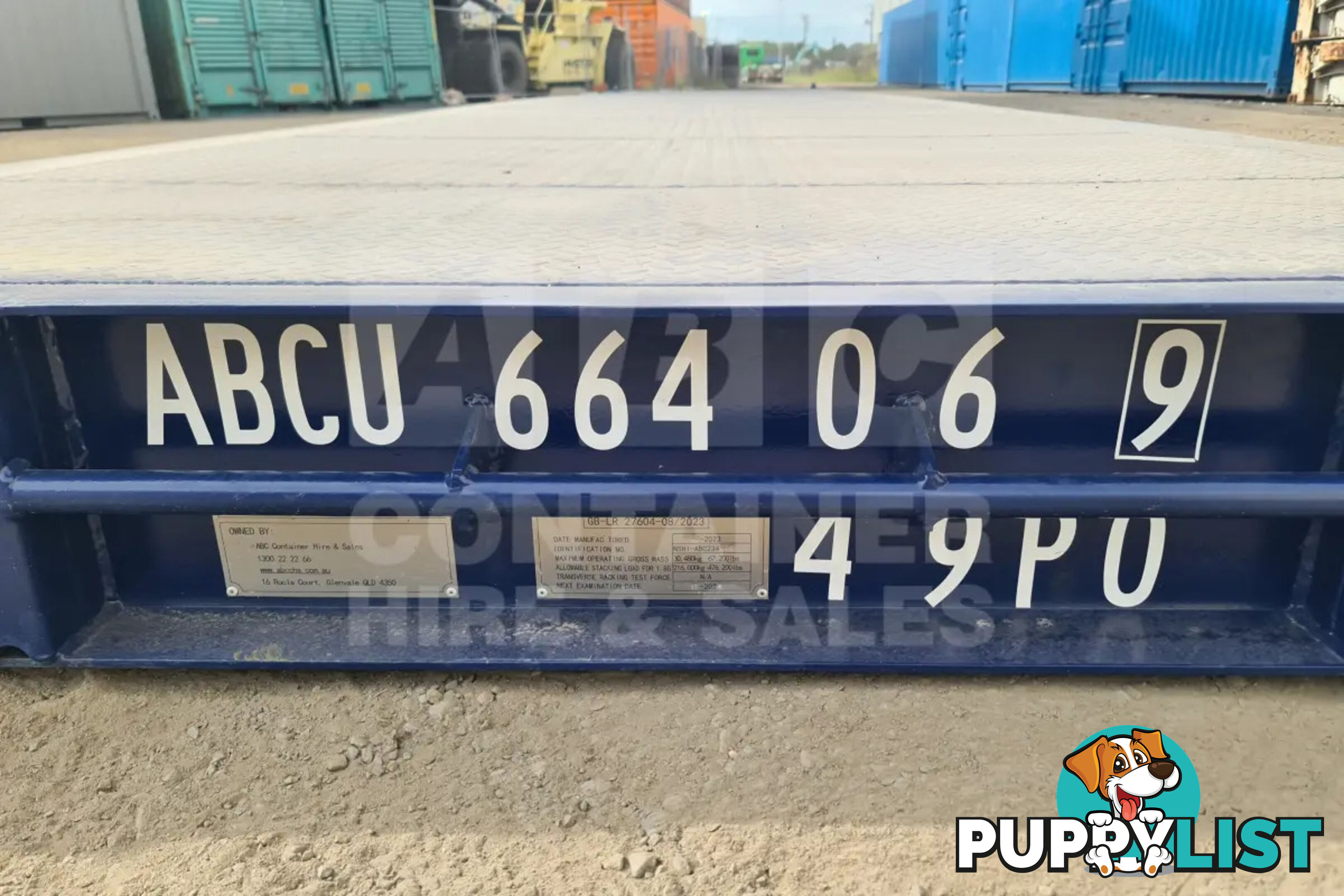 40' PLATFORM 316MM BASE DEPTH SHIPPING CONTAINER (BUILT IN TWIST LOCK)