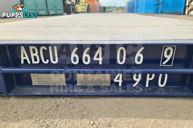 40' PLATFORM 316MM BASE DEPTH SHIPPING CONTAINER (BUILT IN TWIST LOCK)