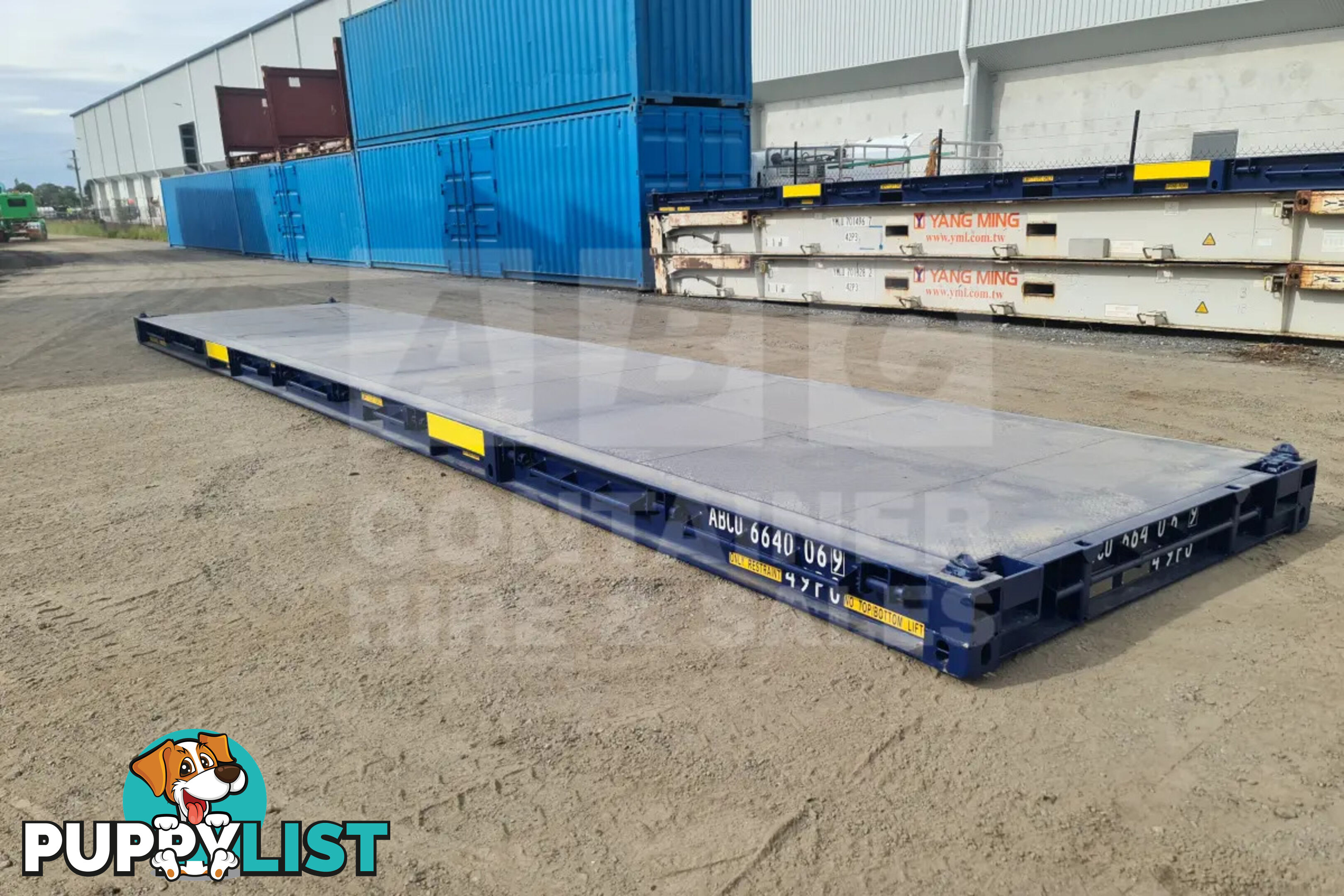 40' PLATFORM 316MM BASE DEPTH SHIPPING CONTAINER (BUILT IN TWIST LOCK)