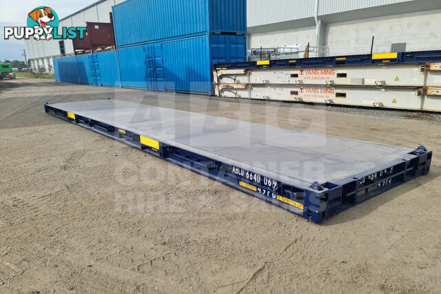 40' PLATFORM 316MM BASE DEPTH SHIPPING CONTAINER (BUILT IN TWIST LOCK)