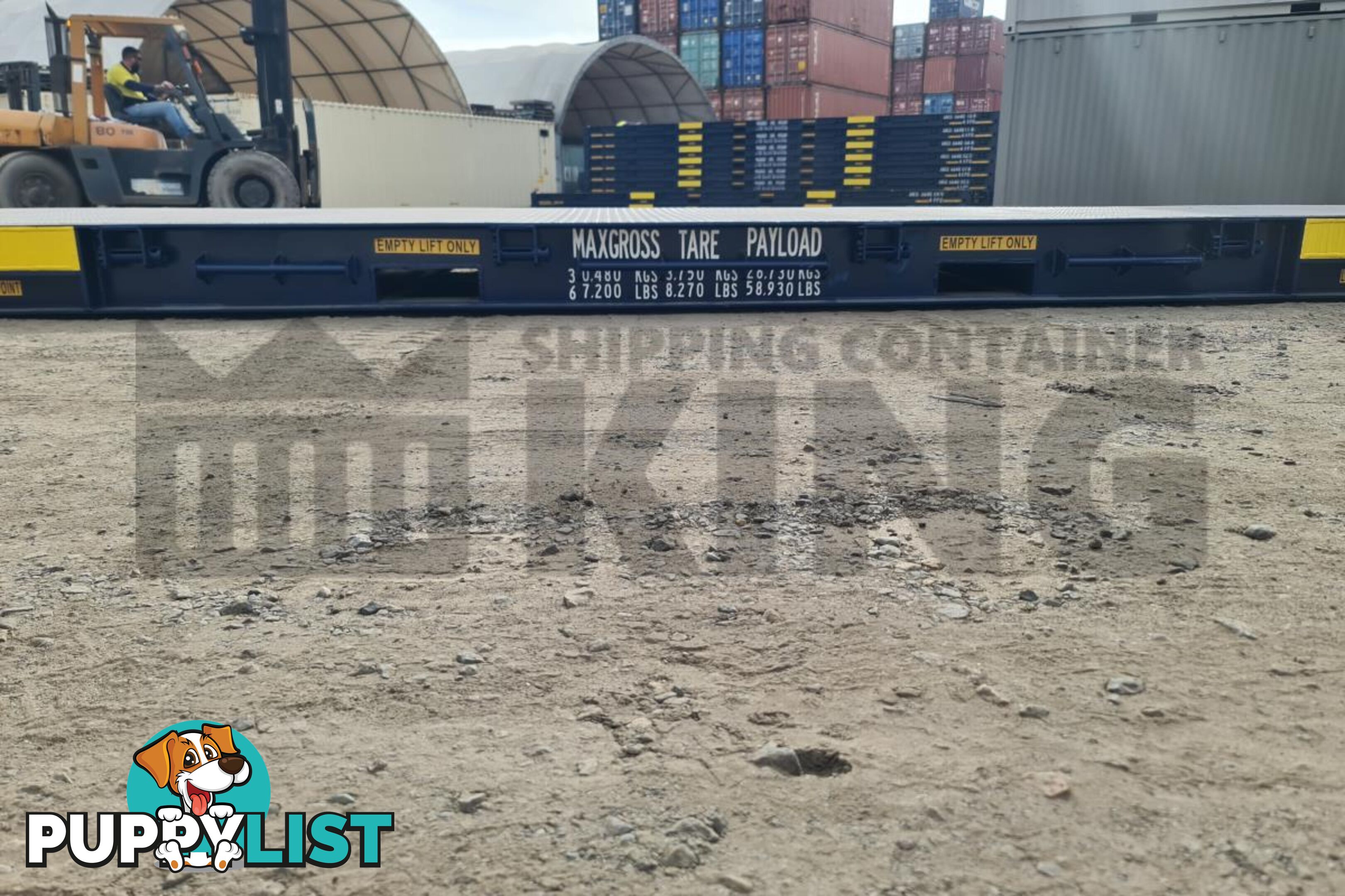 40' PLATFORM 316MM BASE DEPTH SHIPPING CONTAINER (BUILT IN TWIST LOCK) - in Brisbane