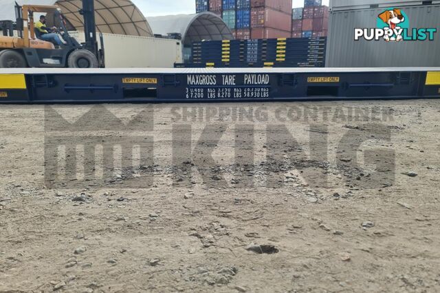 40' PLATFORM 316MM BASE DEPTH SHIPPING CONTAINER (BUILT IN TWIST LOCK) - in Brisbane