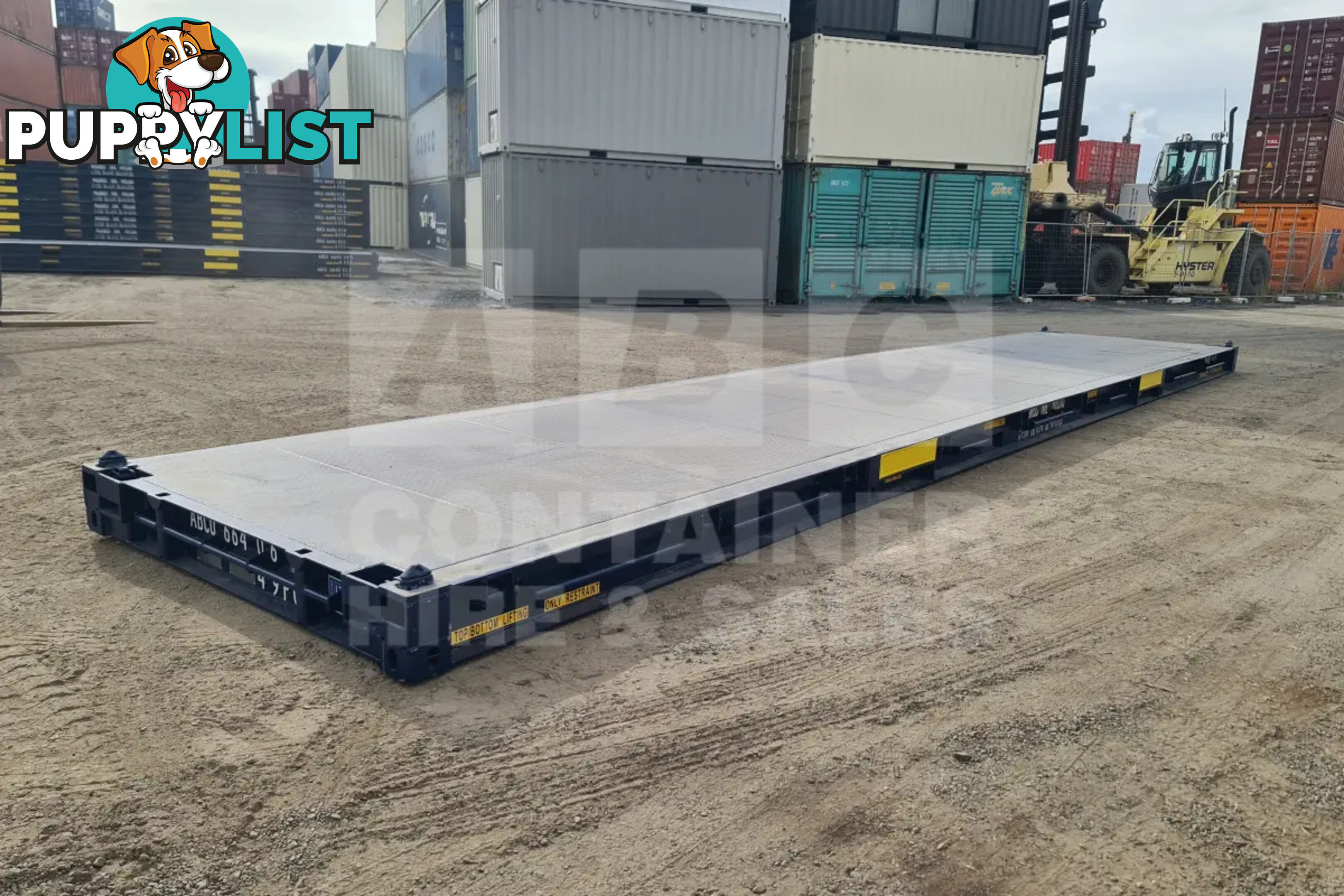 40' PLATFORM 316MM BASE DEPTH SHIPPING CONTAINER (BUILT IN TWIST LOCK)