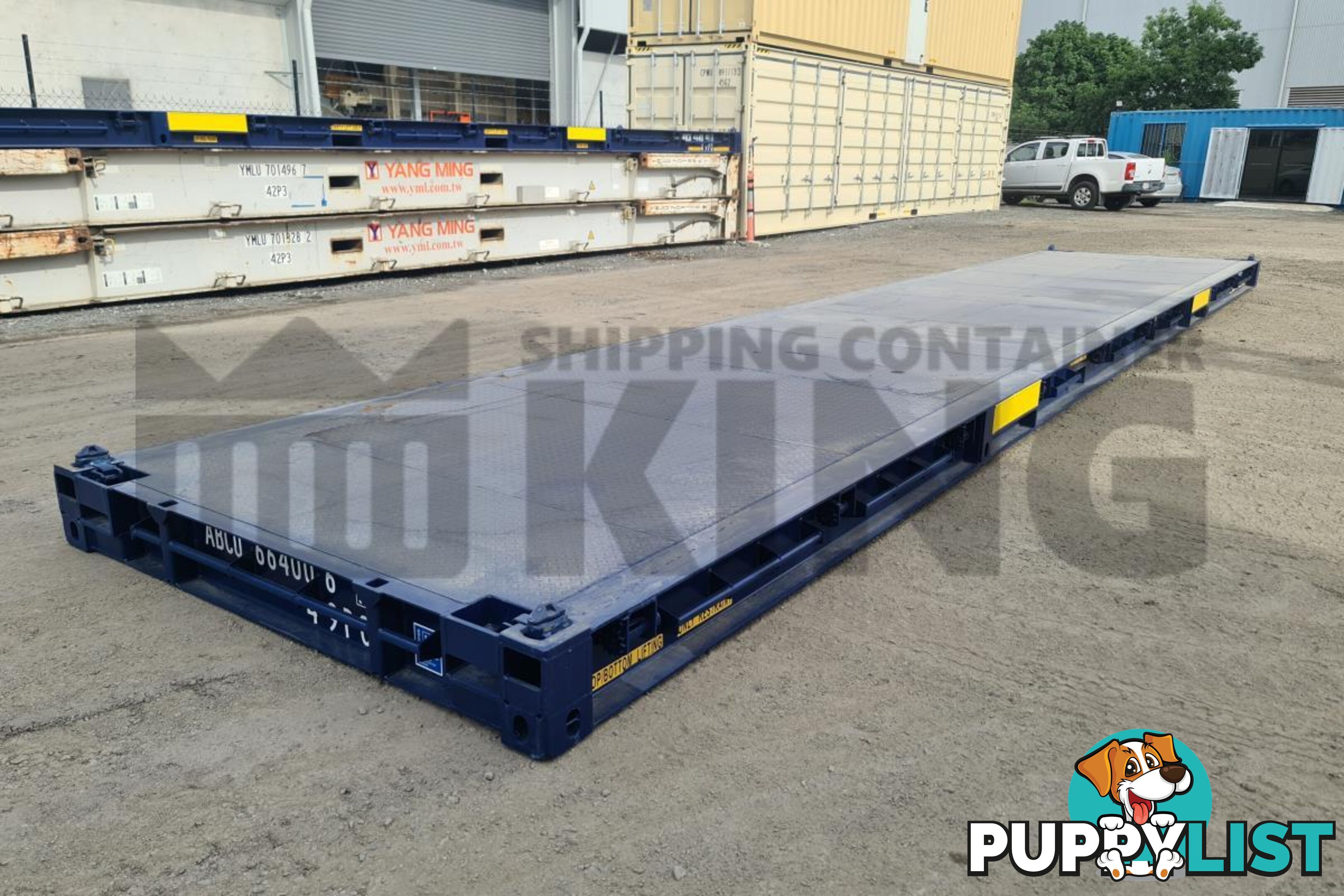 40' PLATFORM 316MM BASE DEPTH SHIPPING CONTAINER (BUILT IN TWIST LOCK) - in Brisbane