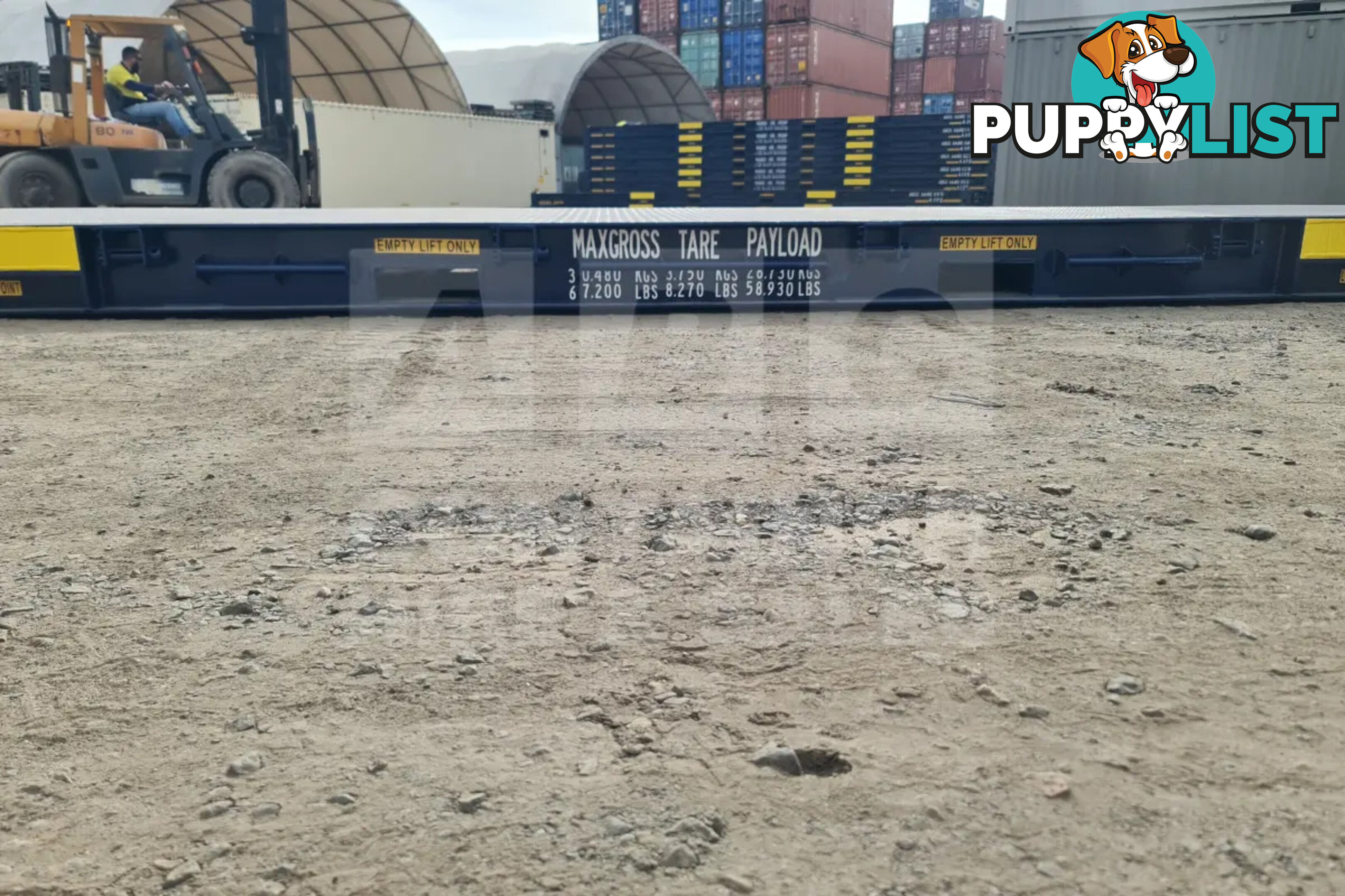 40' PLATFORM 316MM BASE DEPTH SHIPPING CONTAINER (BUILT IN TWIST LOCK)