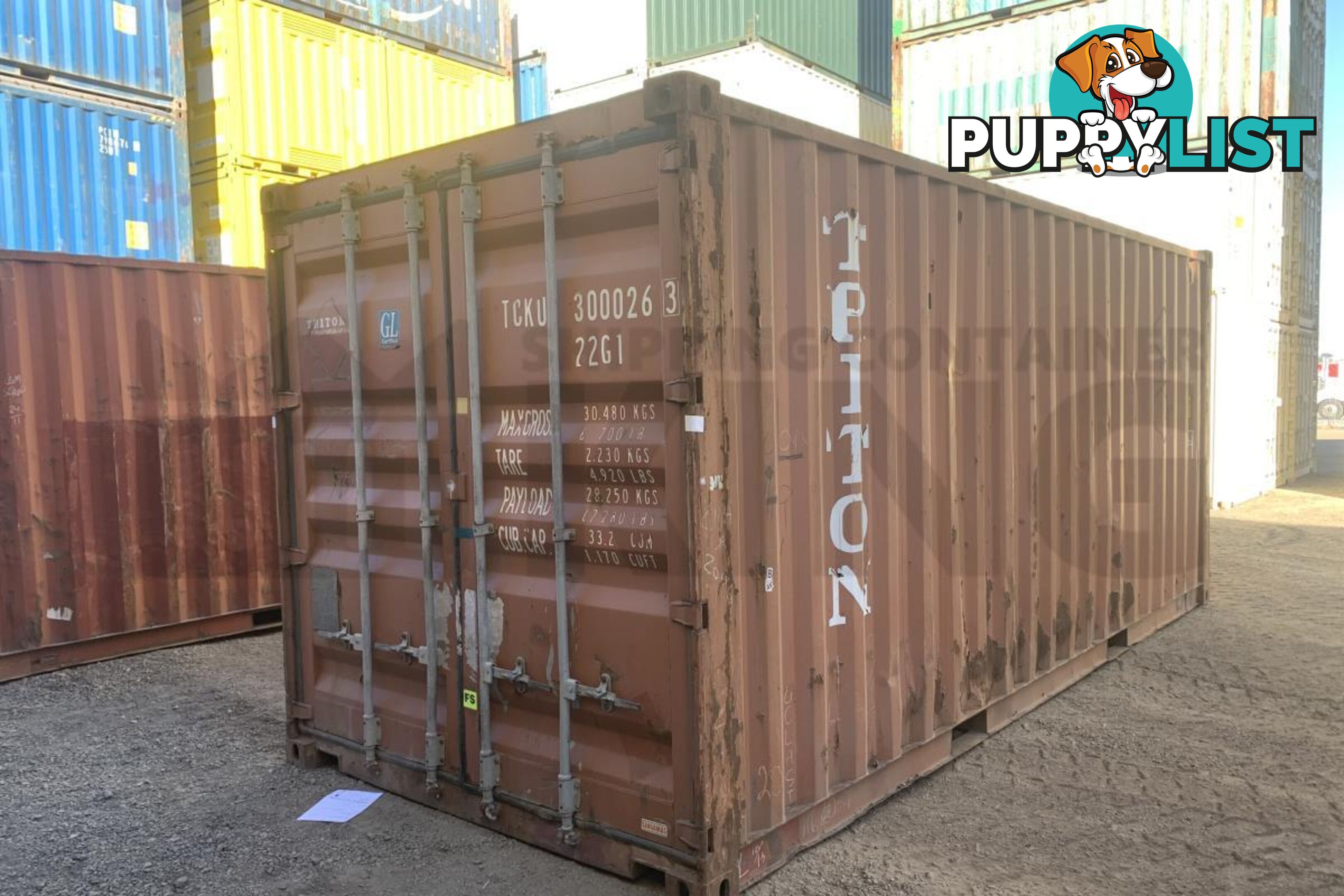 20' STANDARD HEIGHT SHIPPING CONTAINER - in Rockhampton