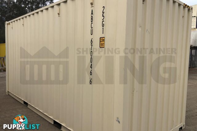 20' HIGH CUBE SHIPPING CONTAINER (STEEL FLOOR) - in Brisbane