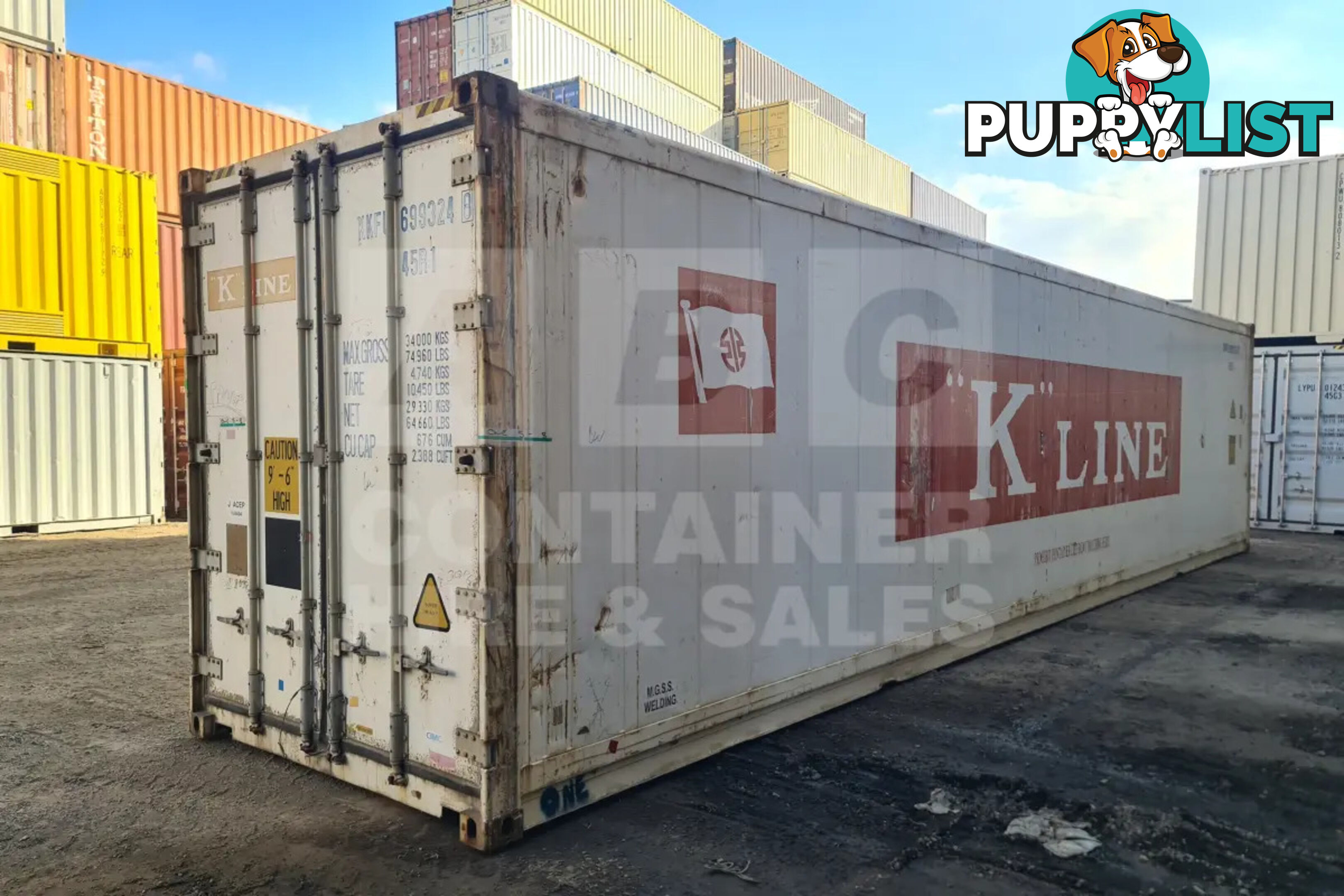 40' HIGH CUBE REFRIGERATED "REEFER" SHIPPING CONTAINER (NON-OPERATIONAL) - in Brisbane