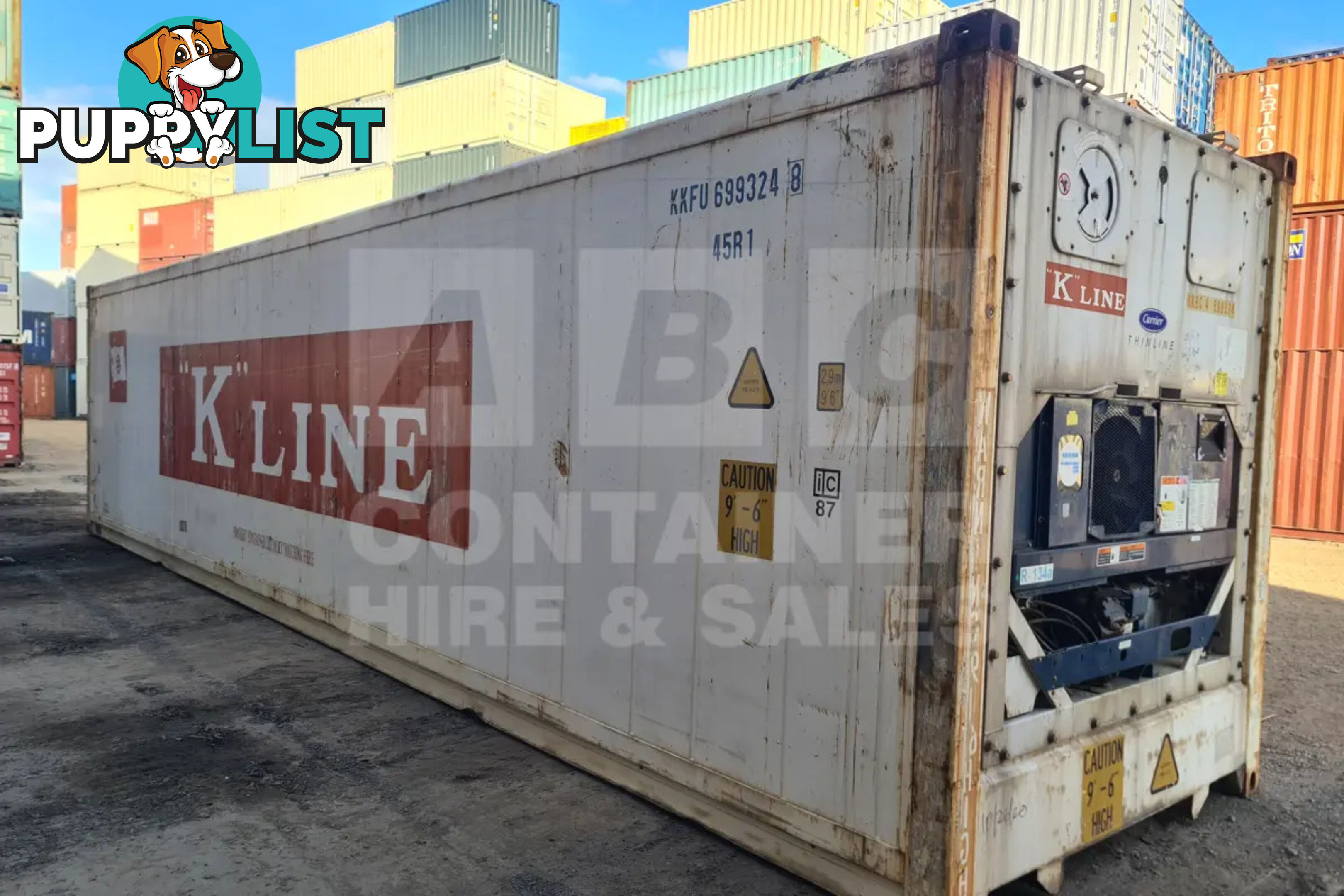 40' HIGH CUBE REFRIGERATED "REEFER" SHIPPING CONTAINER (NON-OPERATIONAL) - in Brisbane
