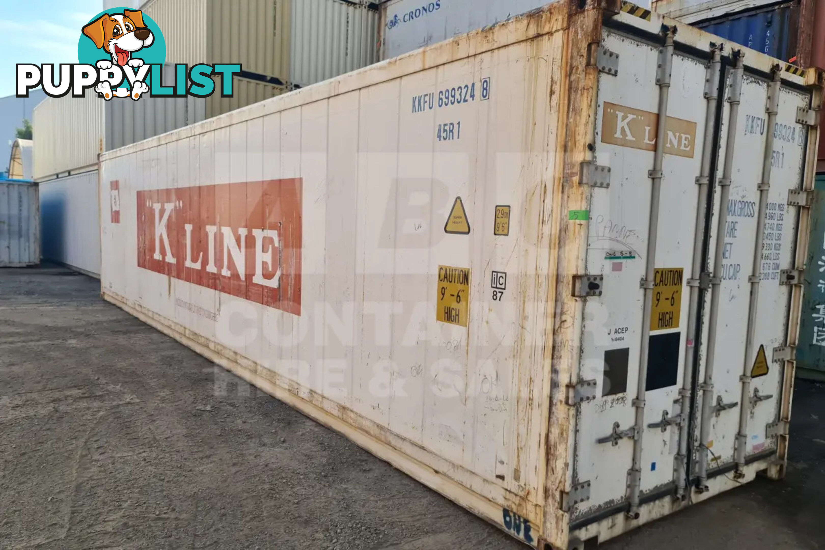 40' HIGH CUBE REFRIGERATED "REEFER" SHIPPING CONTAINER (NON-OPERATIONAL) - in Brisbane