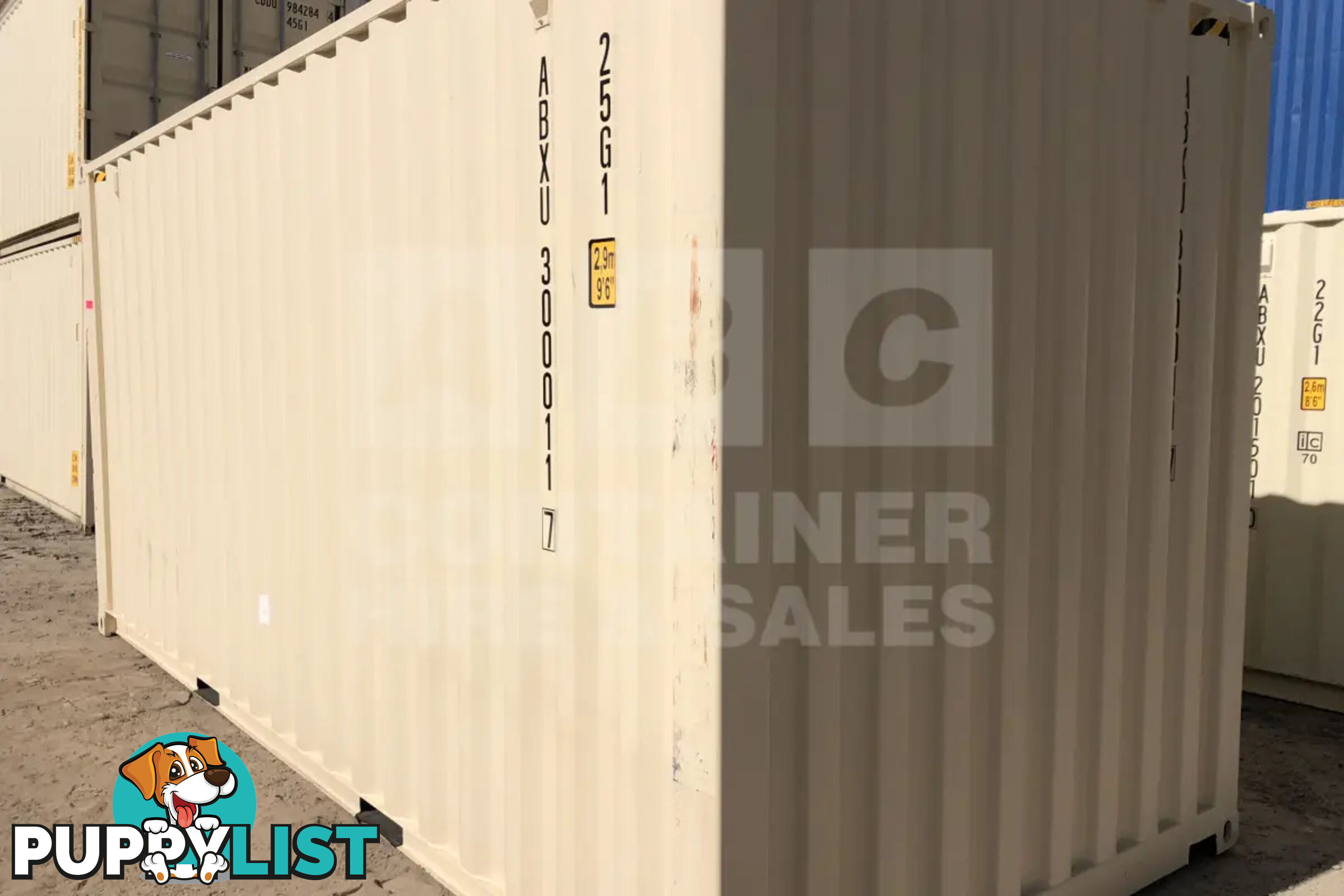 20' HIGH CUBE SHIPPING CONTAINER