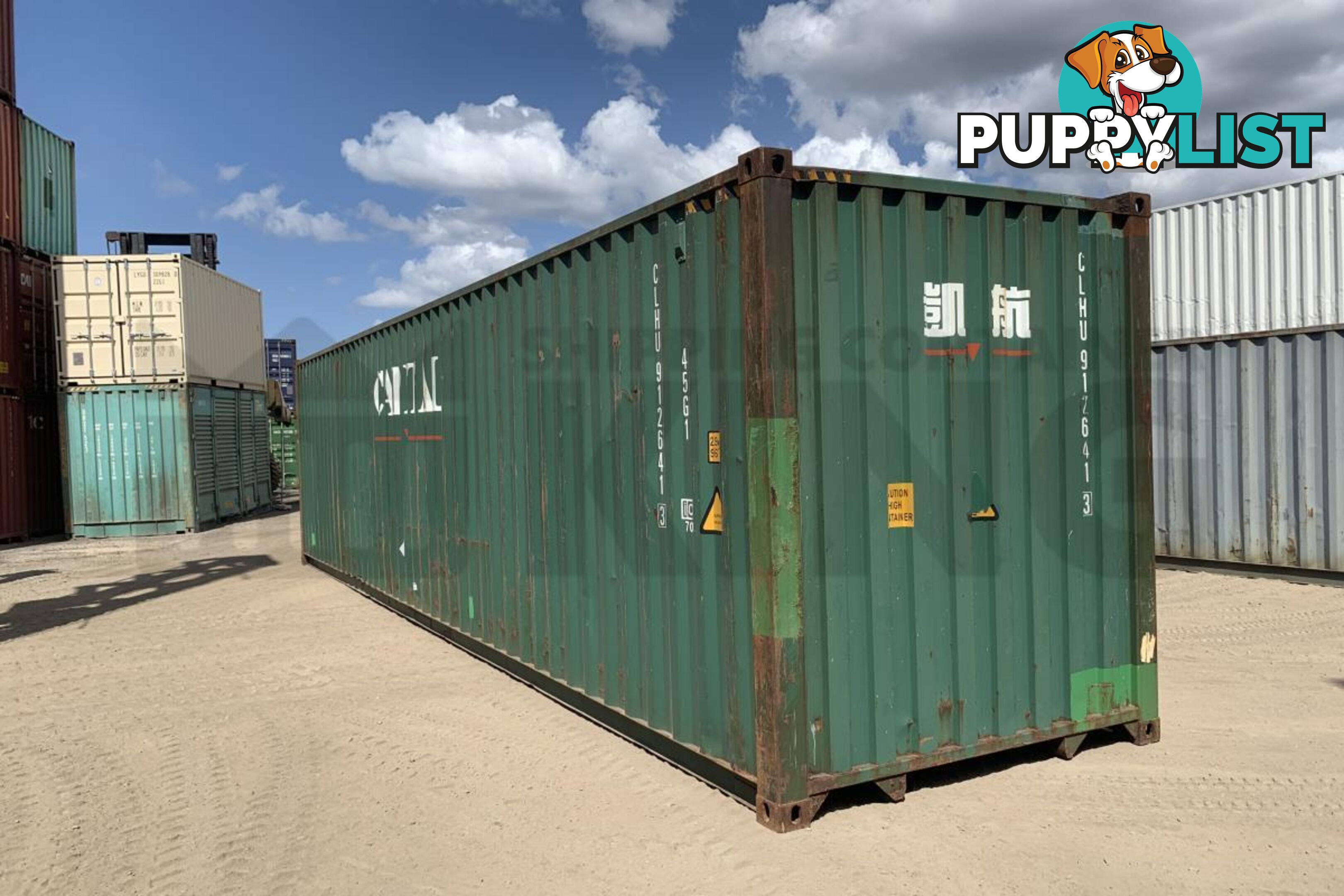 40' HIGH CUBE SHIPPING CONTAINER - in Chinchilla