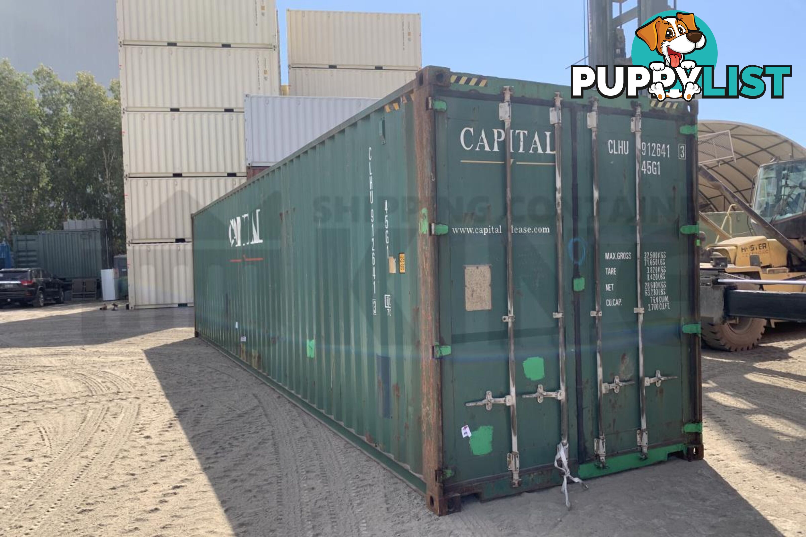 40' HIGH CUBE SHIPPING CONTAINER - in Chinchilla