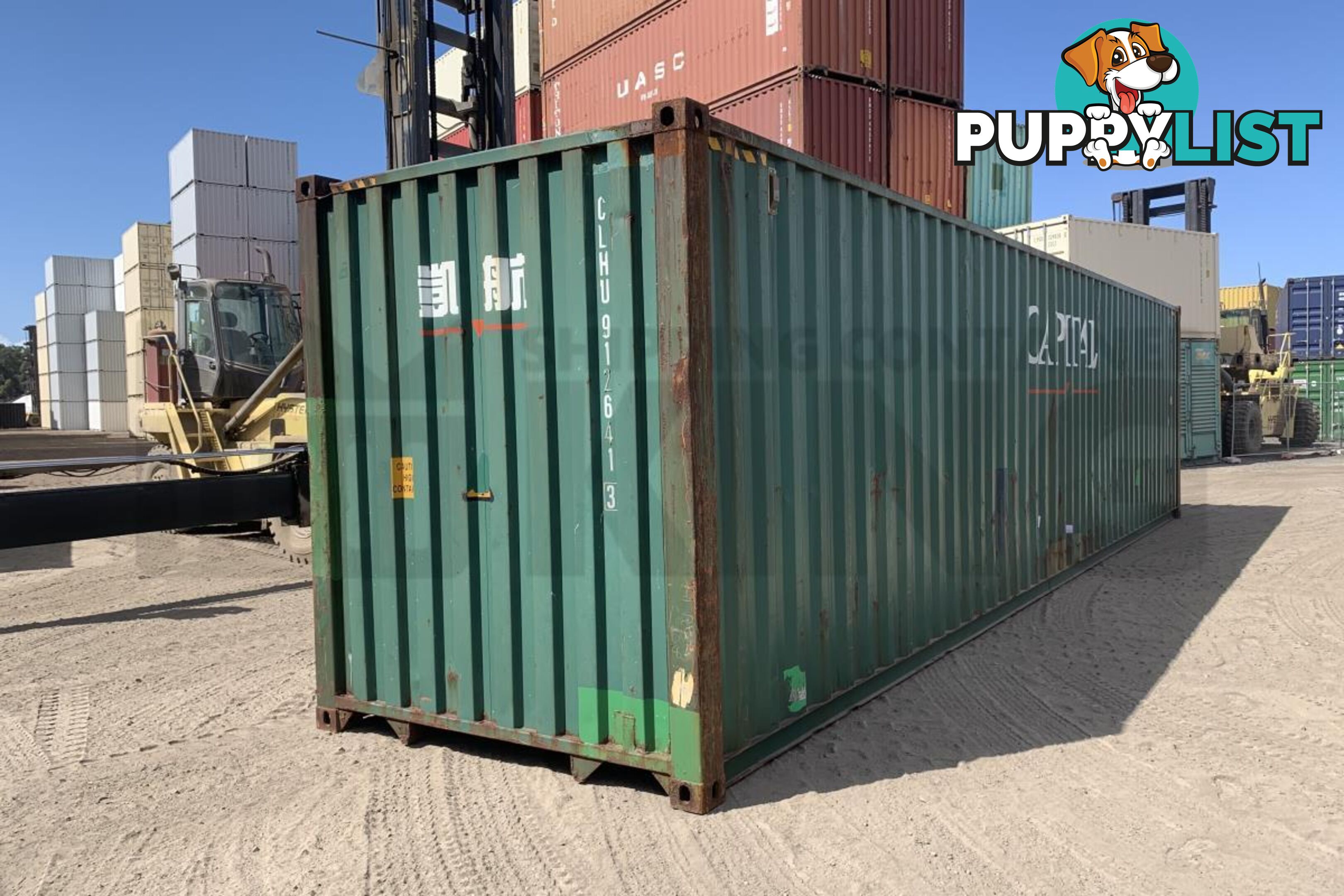 40' HIGH CUBE SHIPPING CONTAINER - in Chinchilla